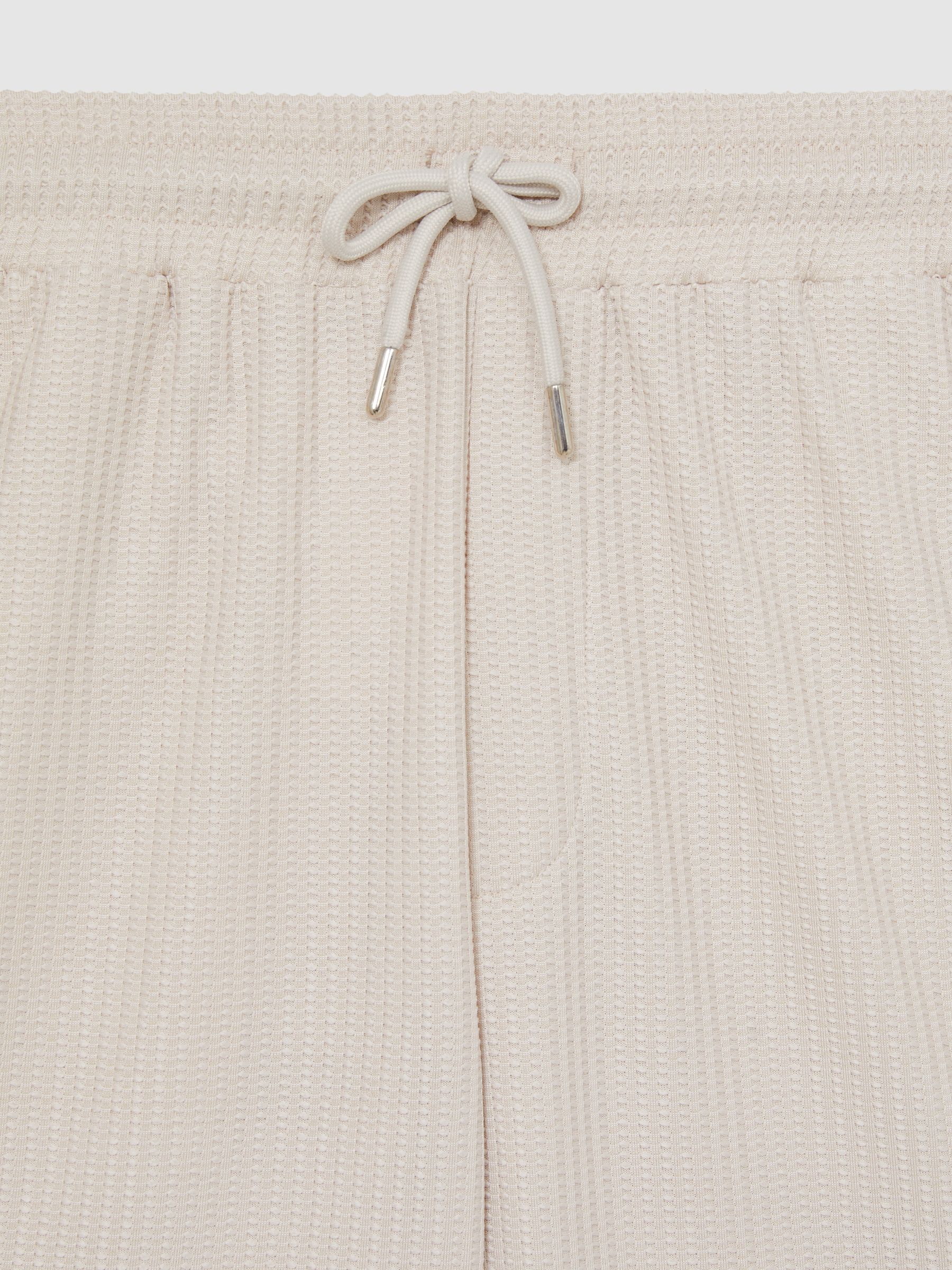 Textured-Knit Shorts in Champagne