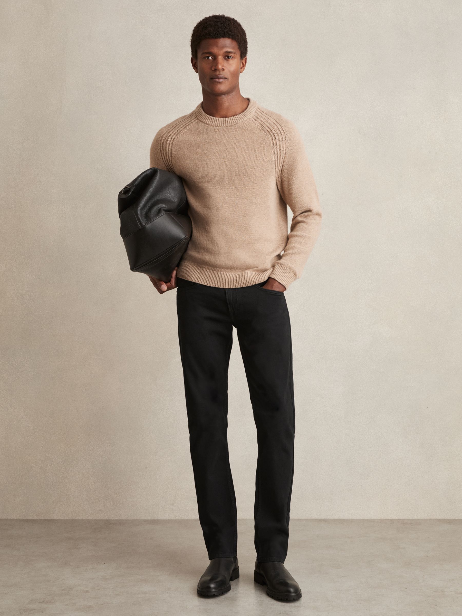 Replay Straight-Leg Jeans in Black