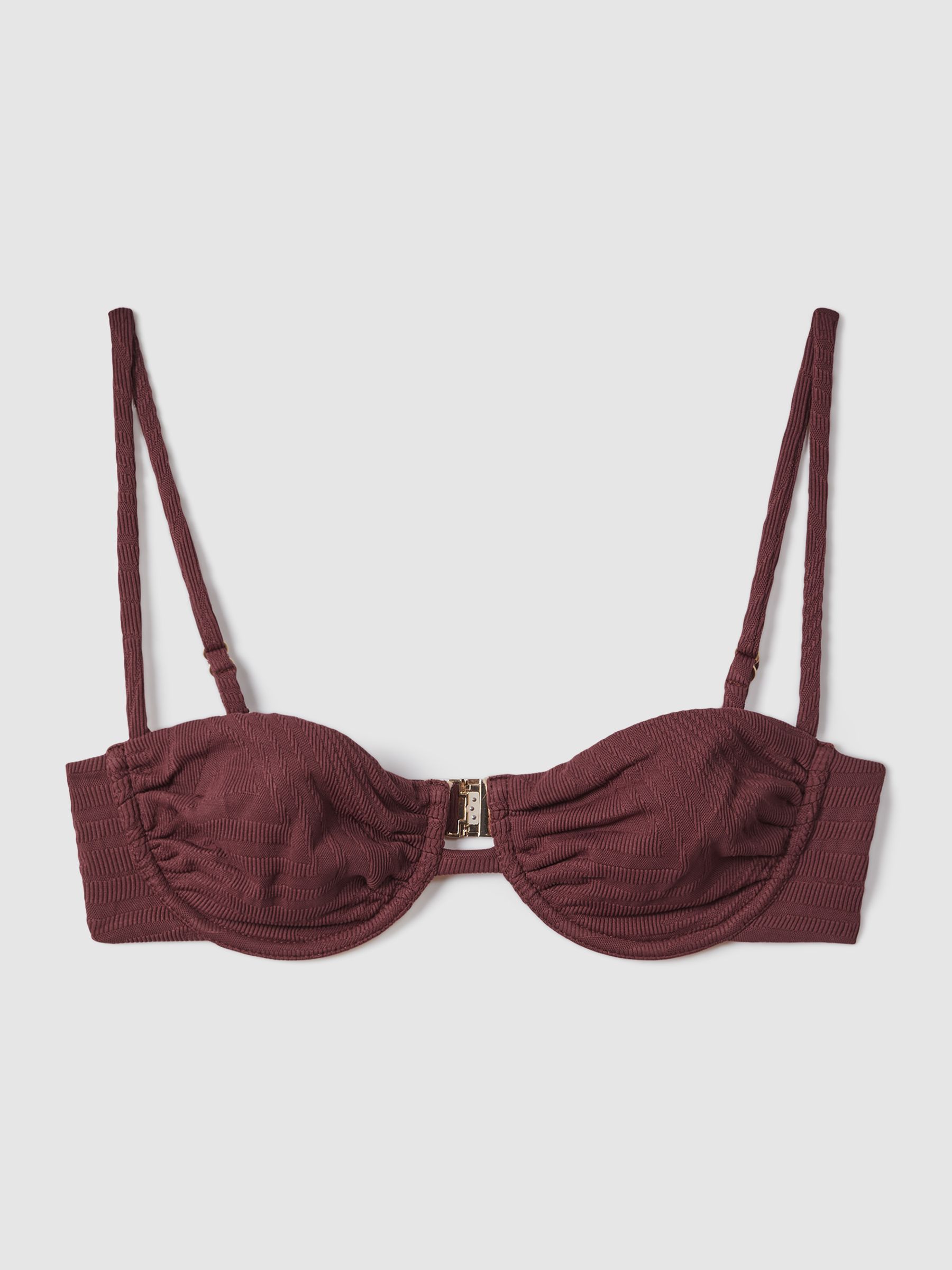 FELLA Balconette Bikini Top in Chestnut