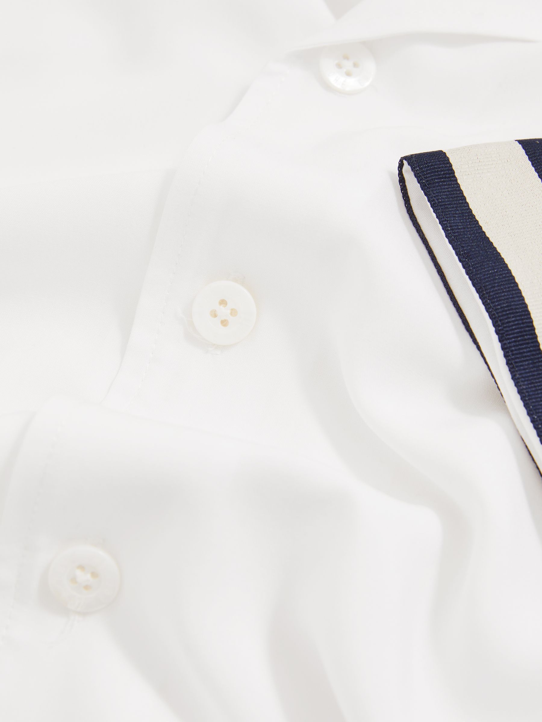 Reiss | Ché Stripe-Cuff Shirt in White