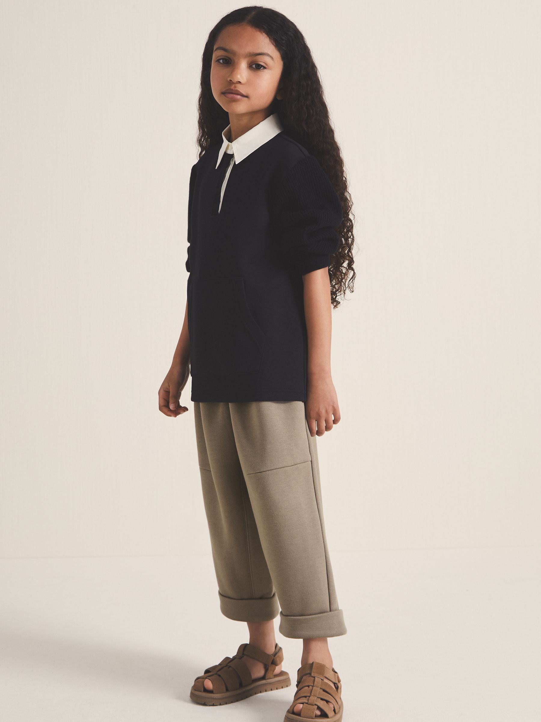 9-13 yrs Reiss | Les 100 Ciels Jersey Joggers in Mink