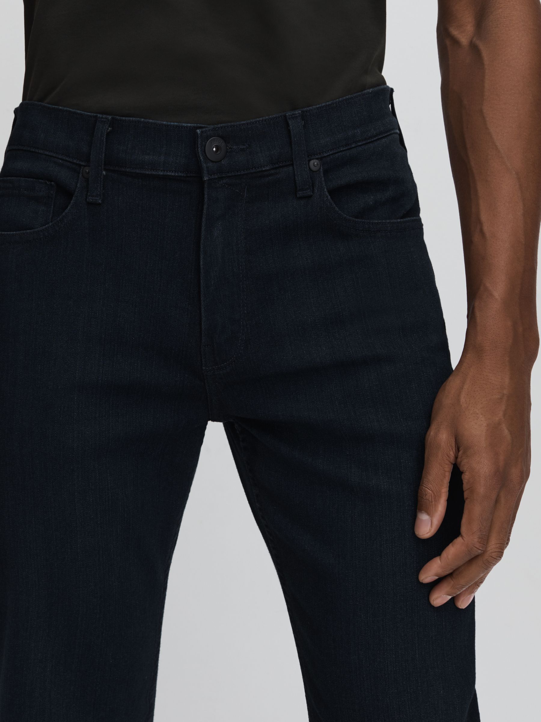 Paige Straight Leg Jeans in Ink