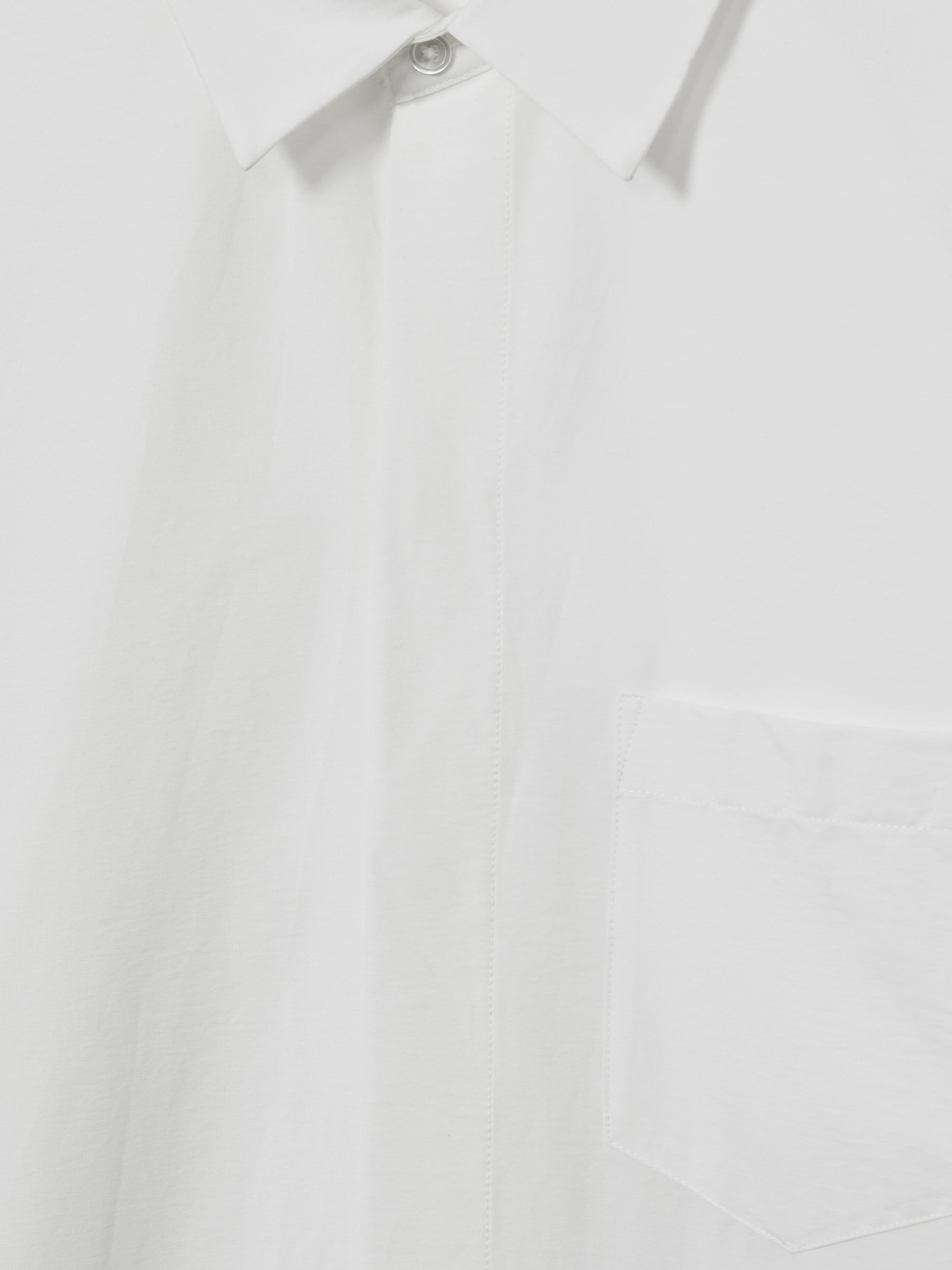 Reiss | Les 100 Ciels Cotton-Blend Poplin Shirt in White