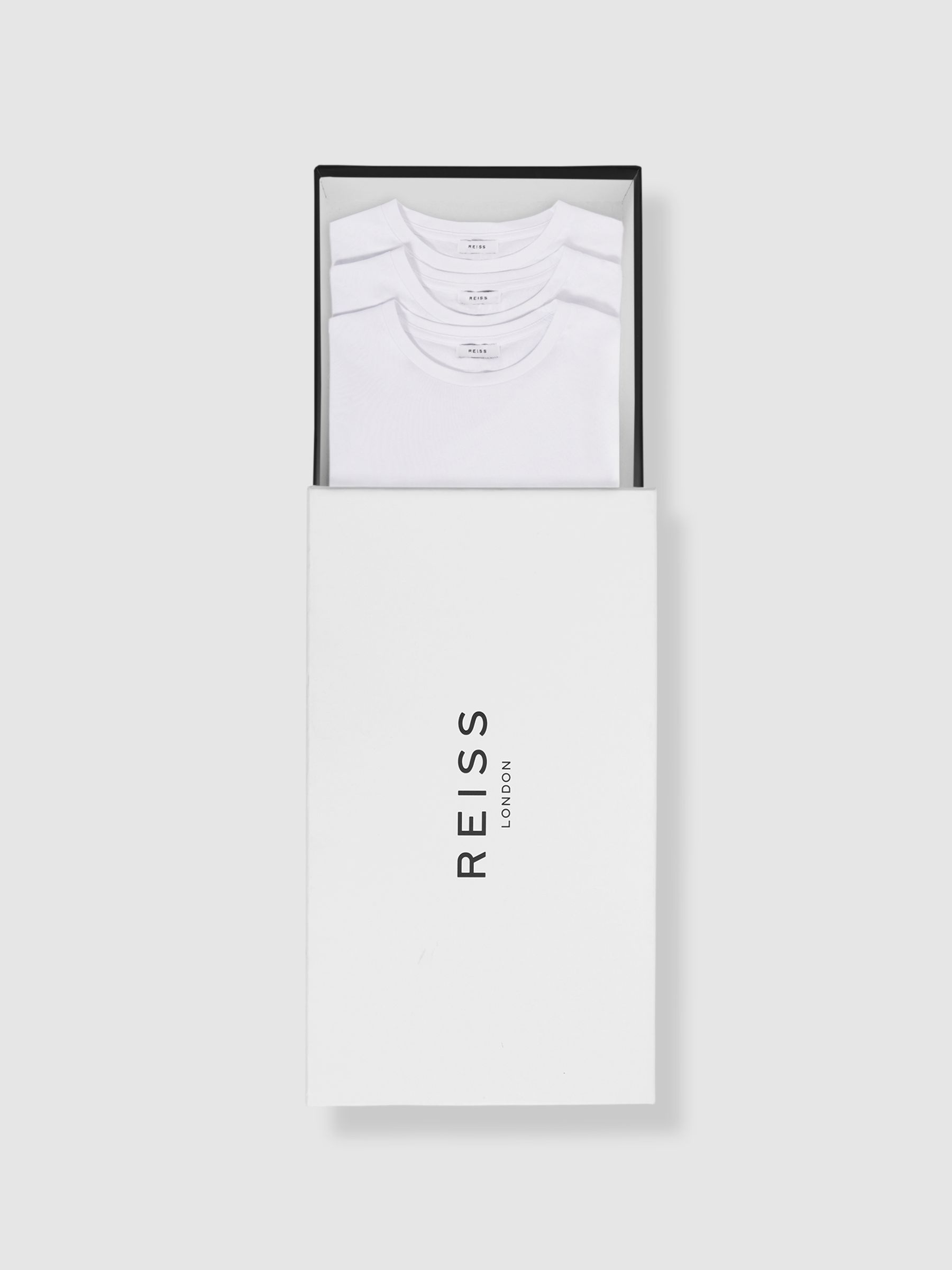 Three Pack Of Crew Neck T-shirts in White