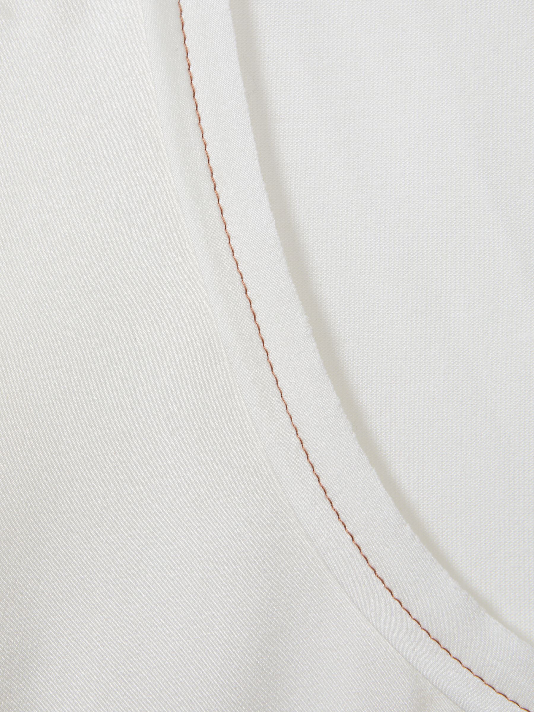 Silk Front Vest in White