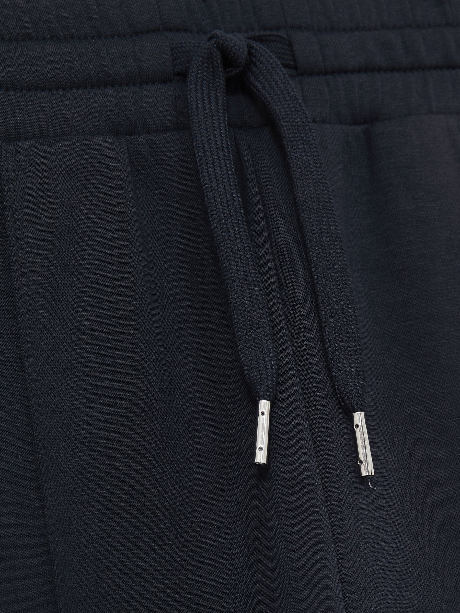 Interlock Jersey Pintuck Drawstring Joggers in Navy
