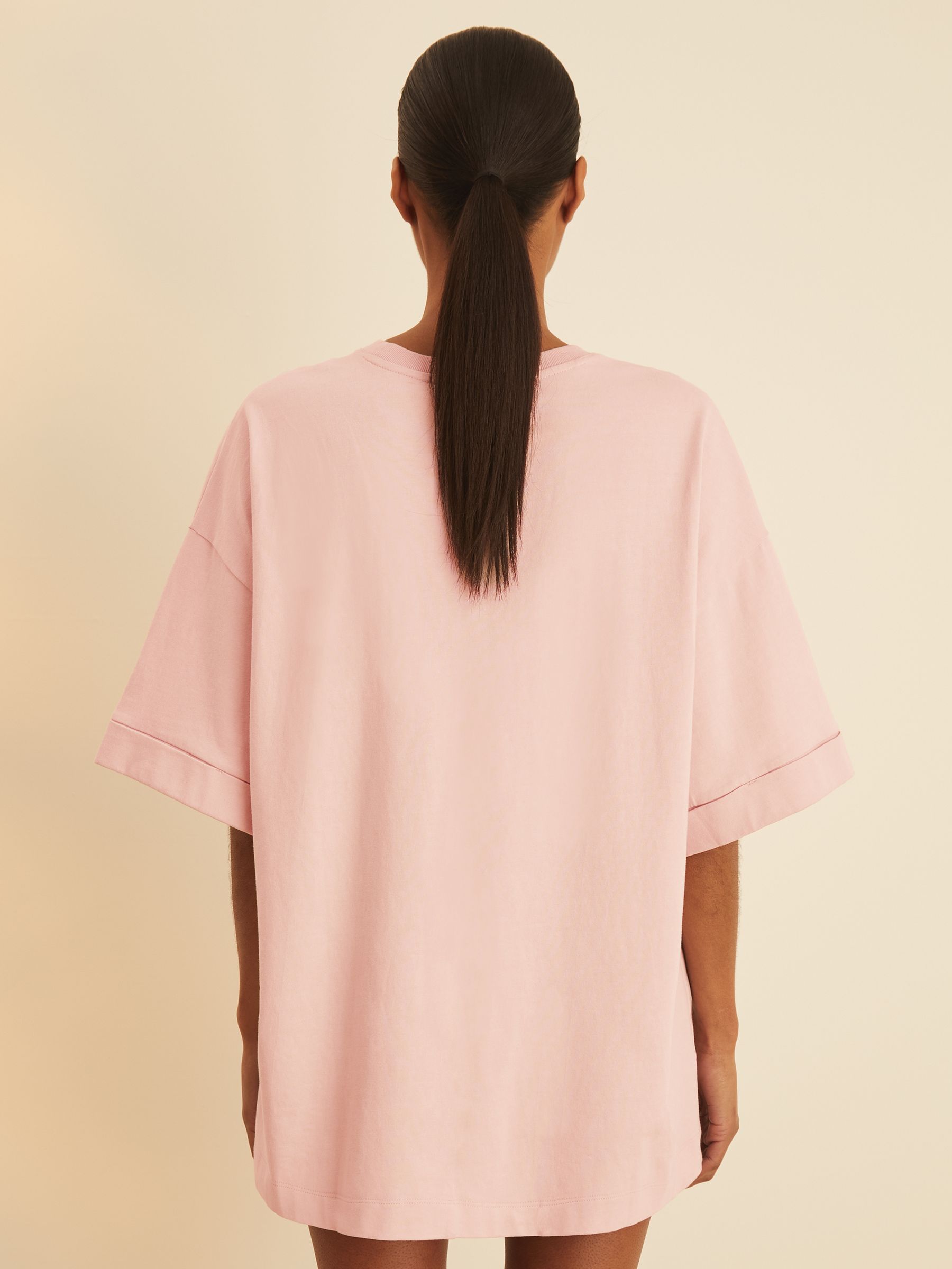Reiss | NYBG Floral Oversize T-Shirt in Pink