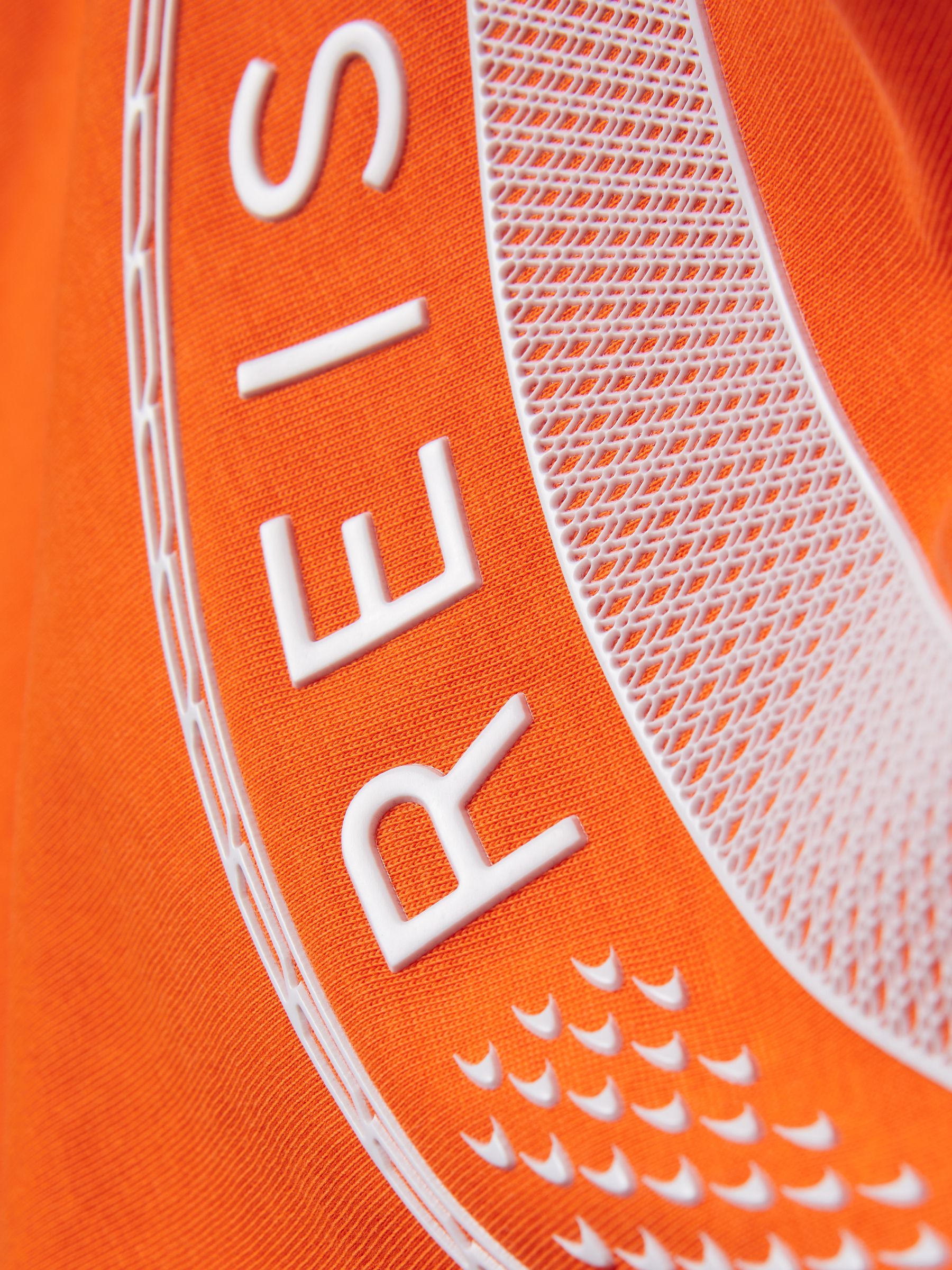 McLaren F1 Oversized Cotton Crew Neck T-Shirt in Papaya