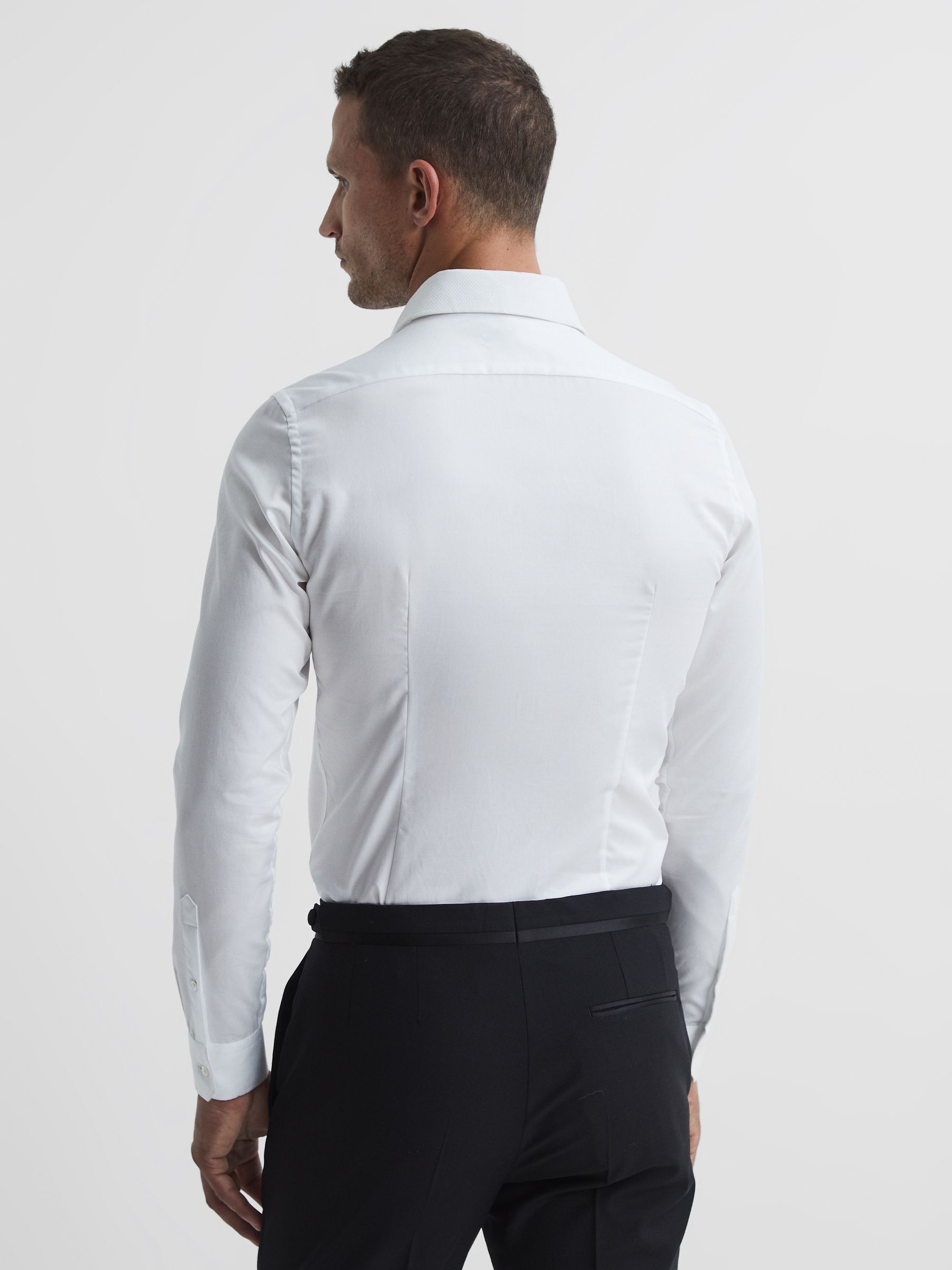 Slim Fit Dinner Shirt in White