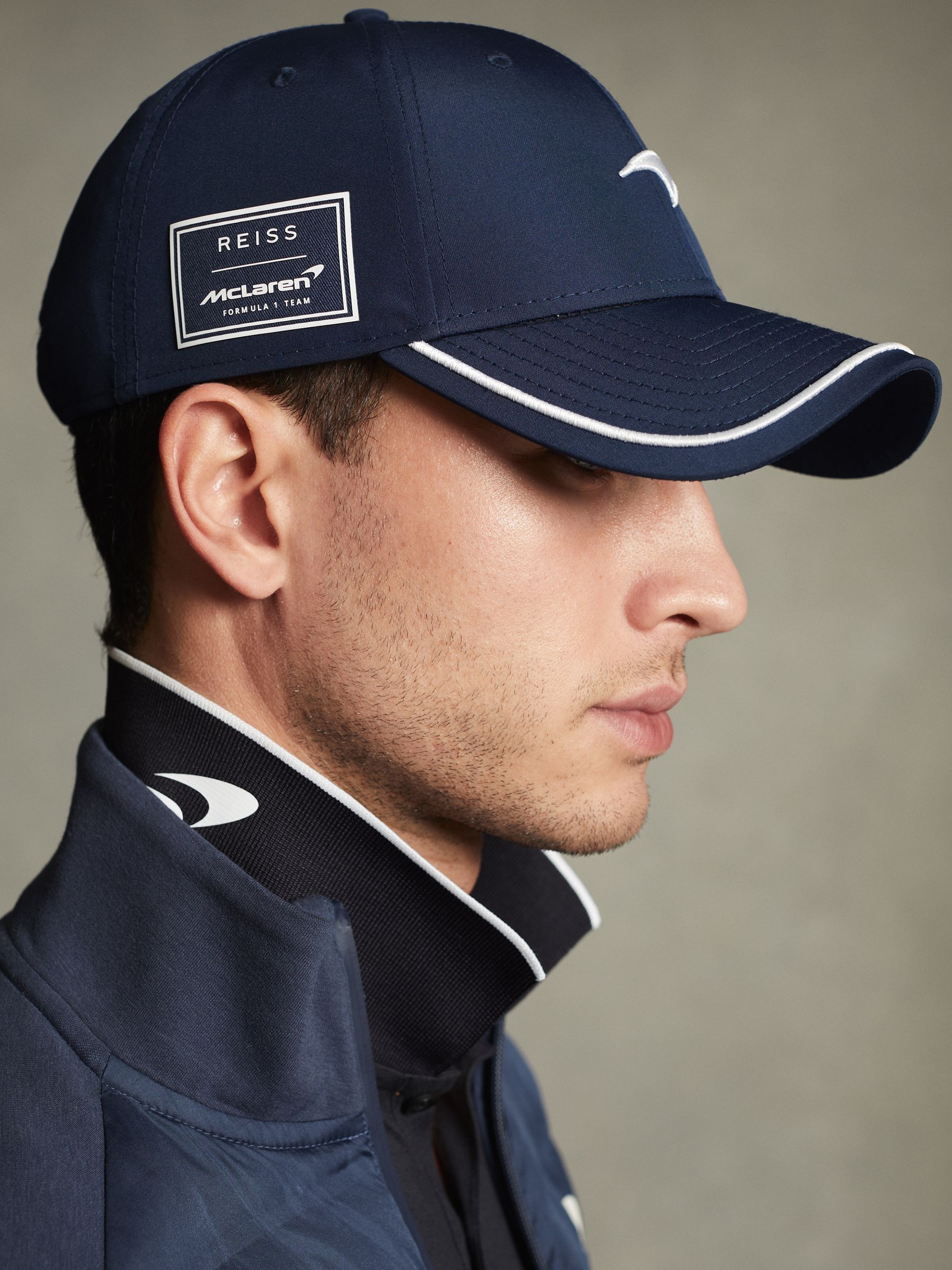 McLaren F1 Hybrid Quilt and Jersey Jacket in Airforce Blue