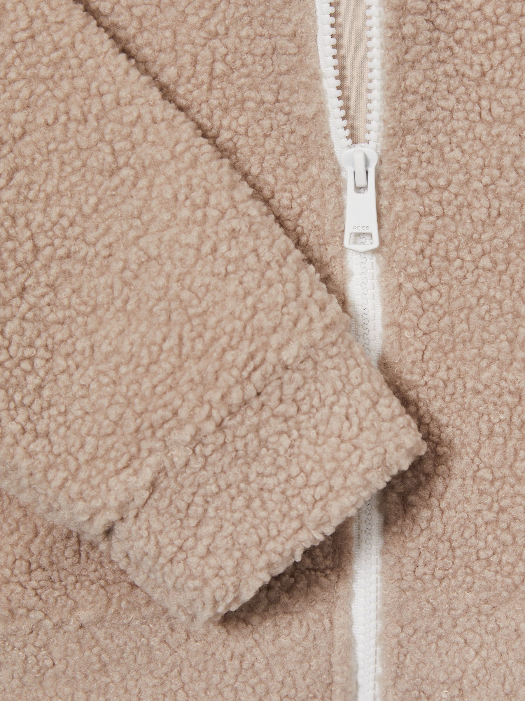 4-9 yrs Borg Zipped Hoodie and Joggers Set in Mink