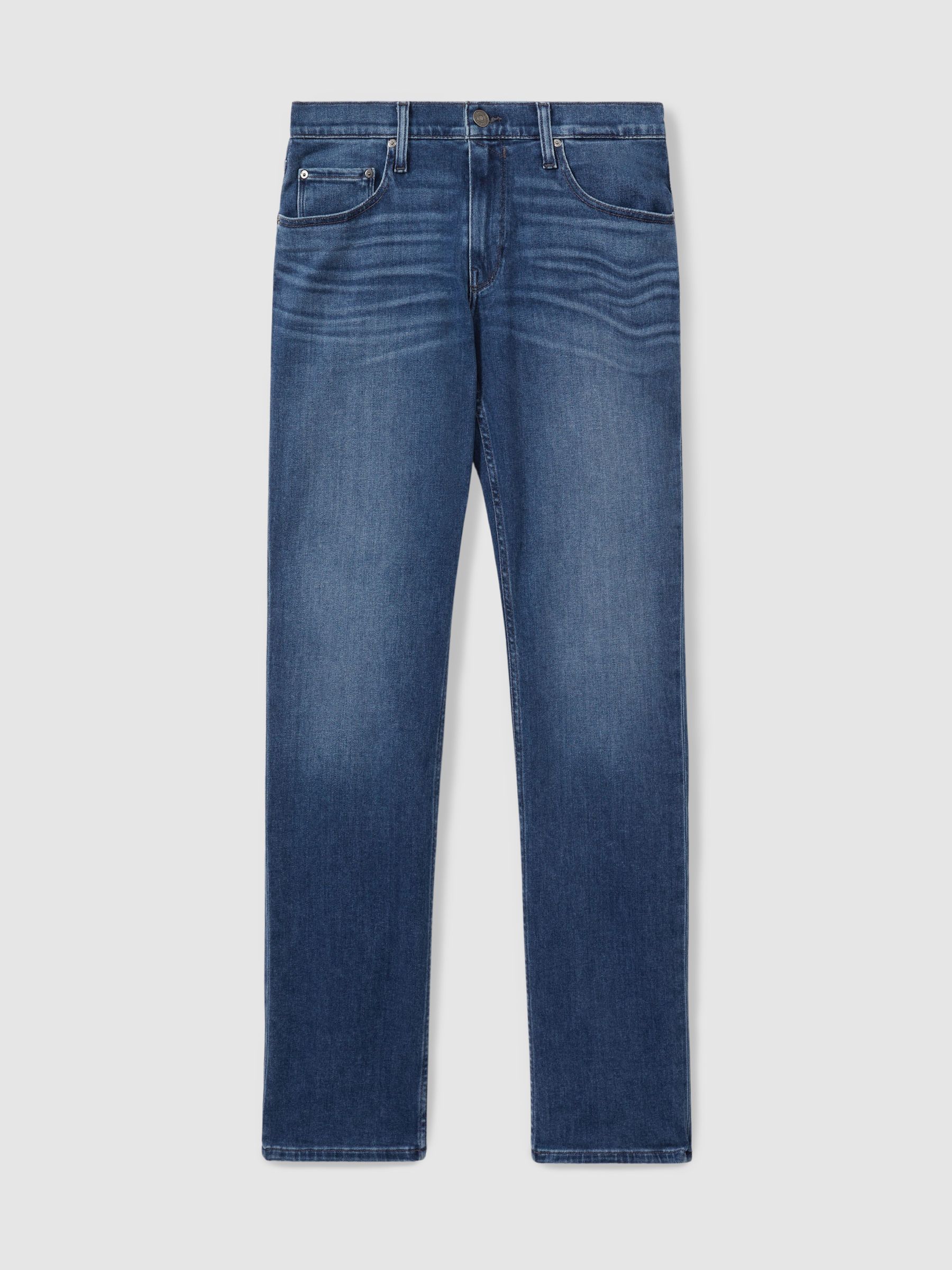 Paige Straight Leg Jeans in Corwin Blue