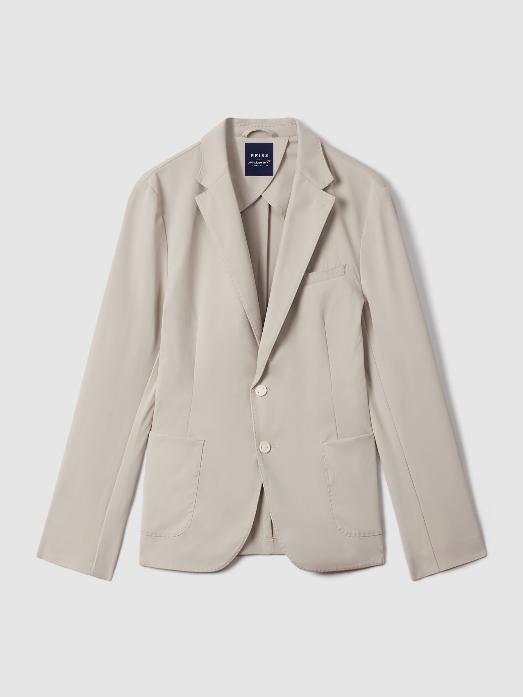 McLaren F1 Technical Single Breasted Blazer in Stone