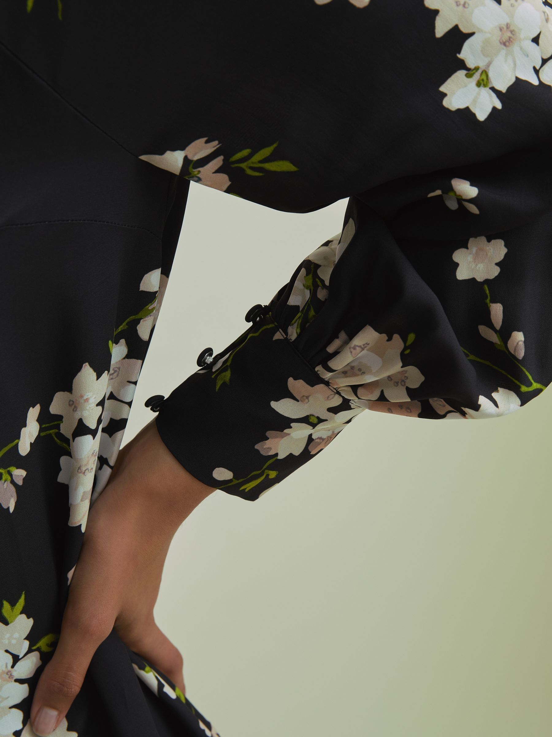 Florere Dropped Waist Mini Dress in Black