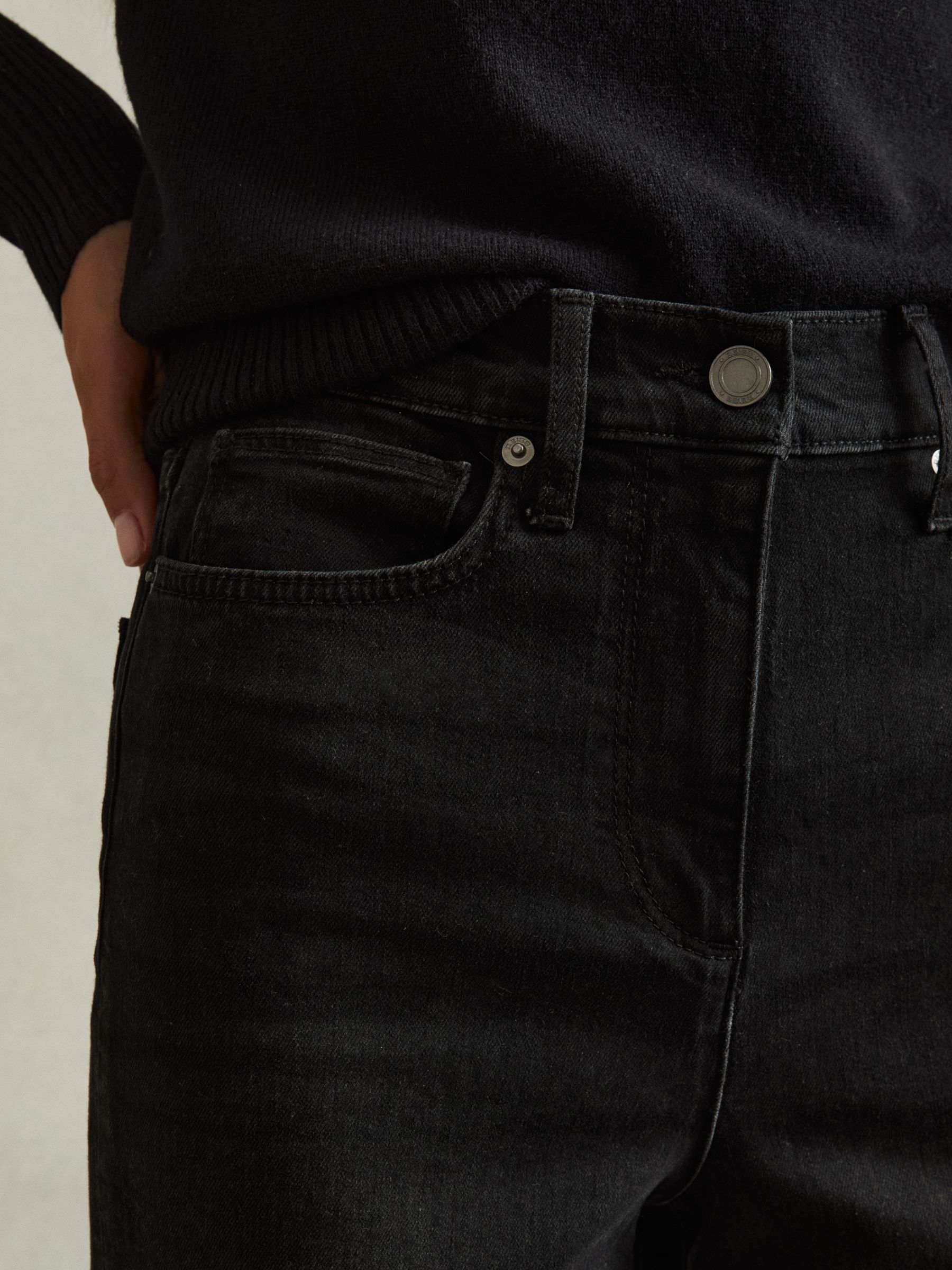 Palazzo Jeans in Black