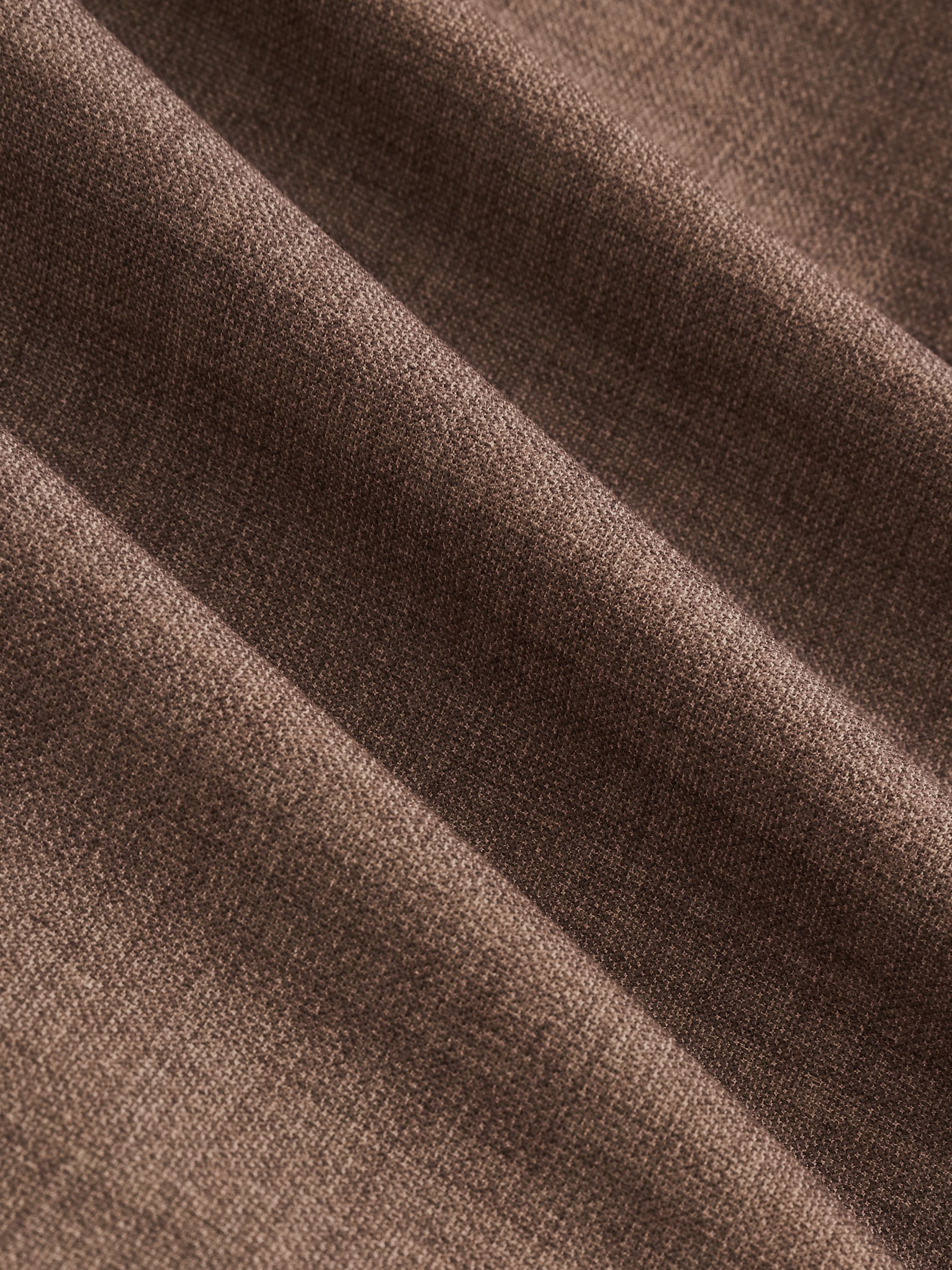 Double-Breasted Textured Suit Blazer With Wool Slim-Fit in Brown