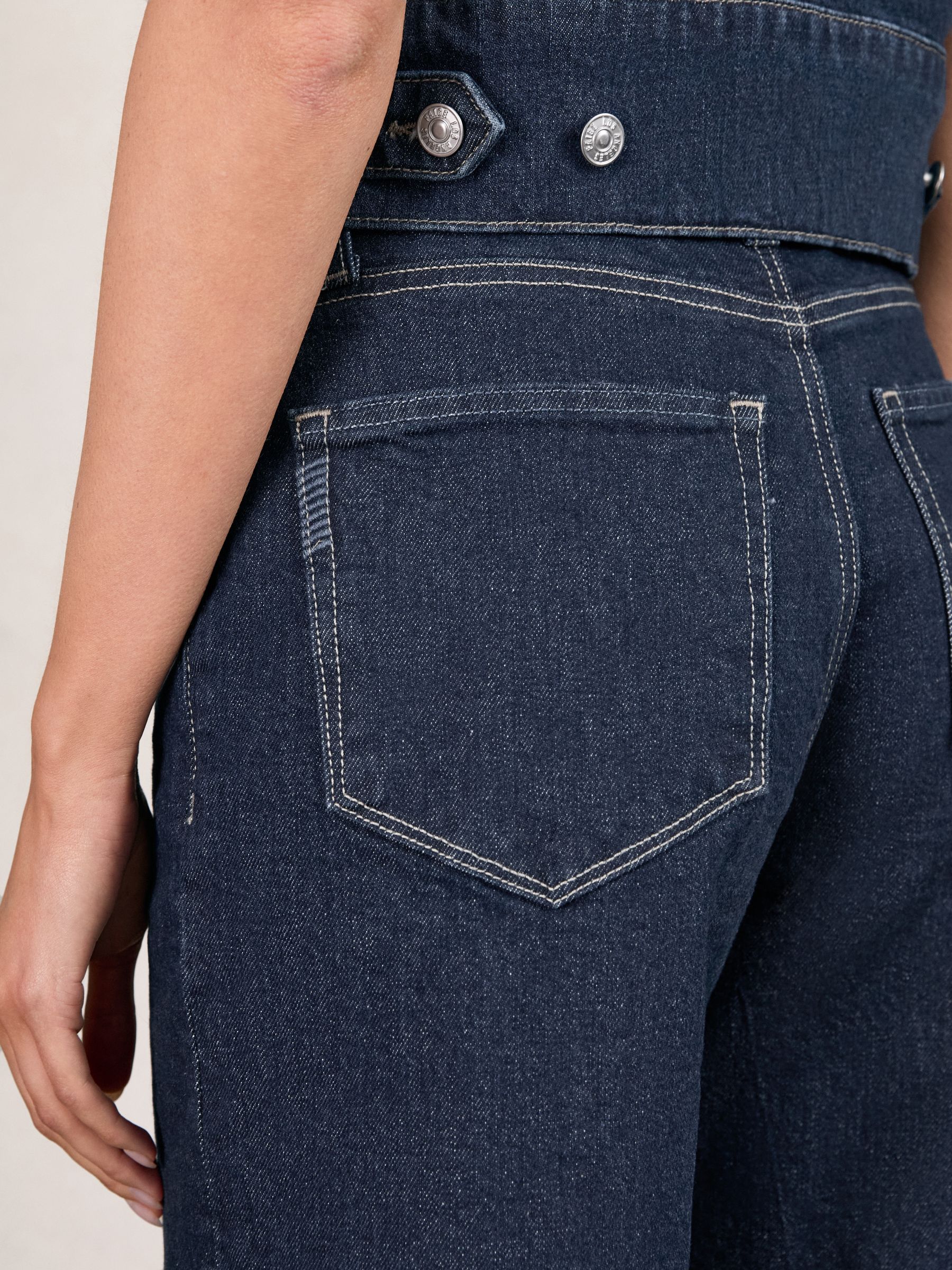 Paige Denim Bermuda Shorts in Navy