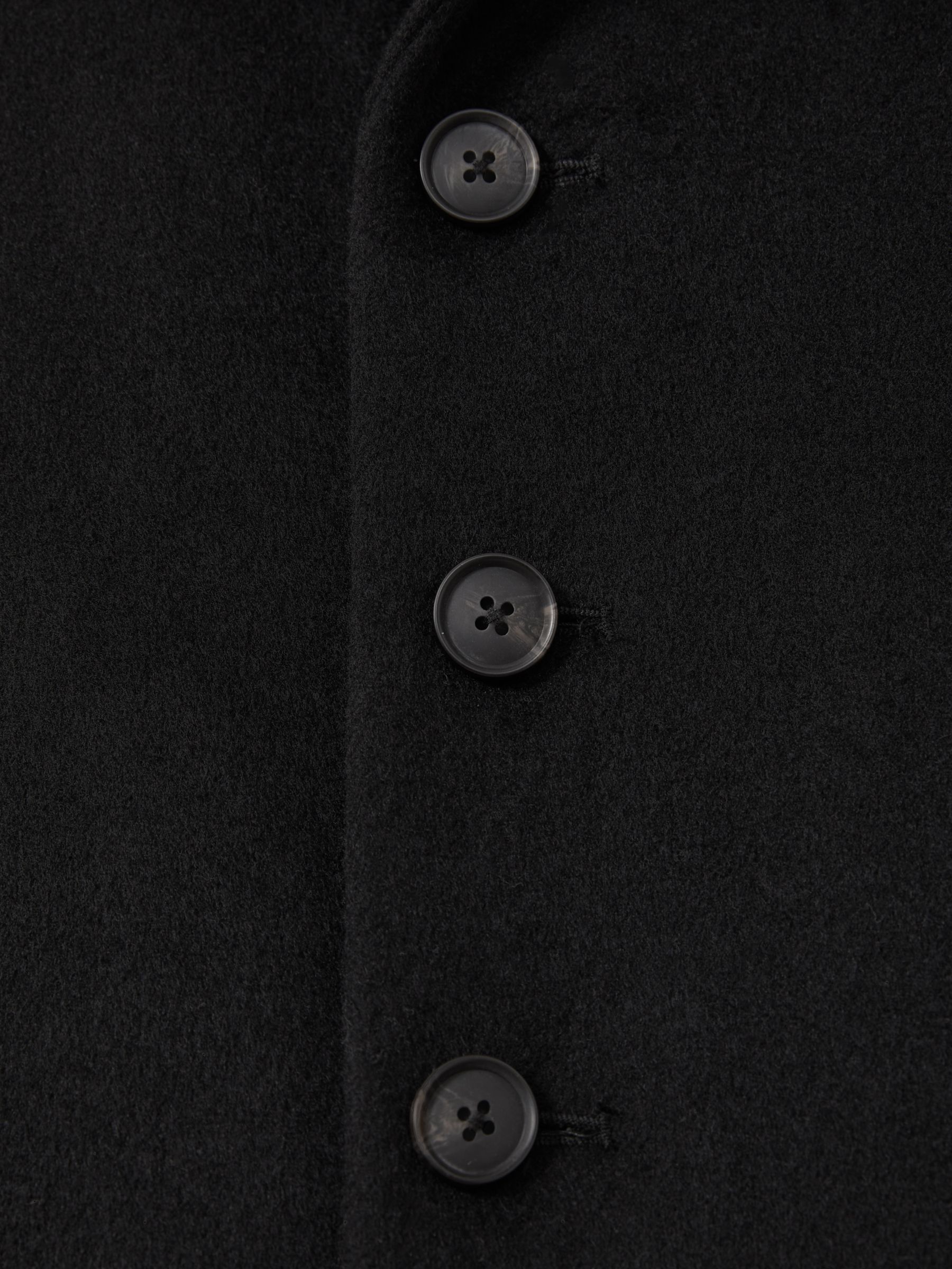 9-13 yrs Single Breasted Overcoat in Black