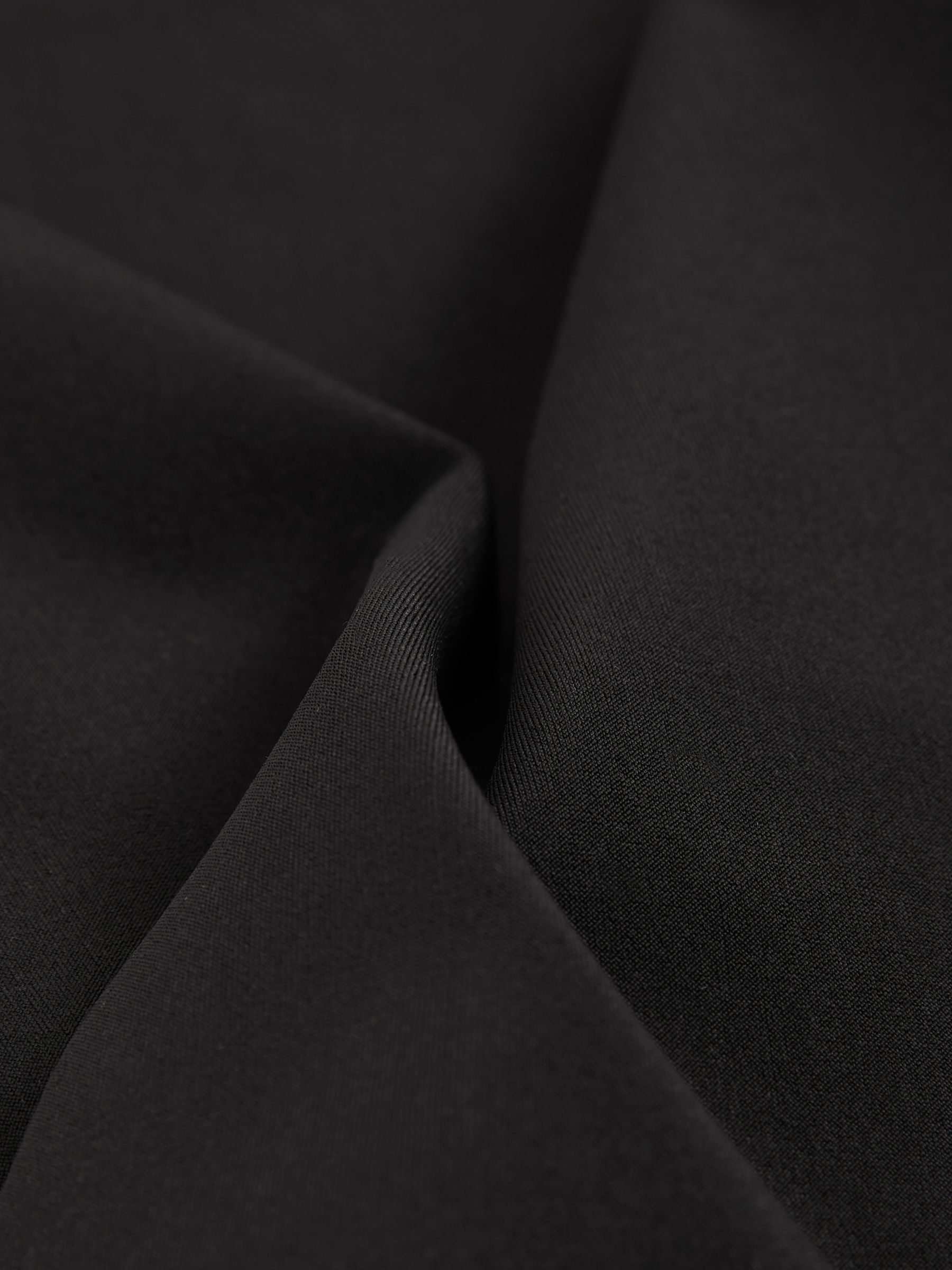 High-Neck Jersey Bodysuit in Black