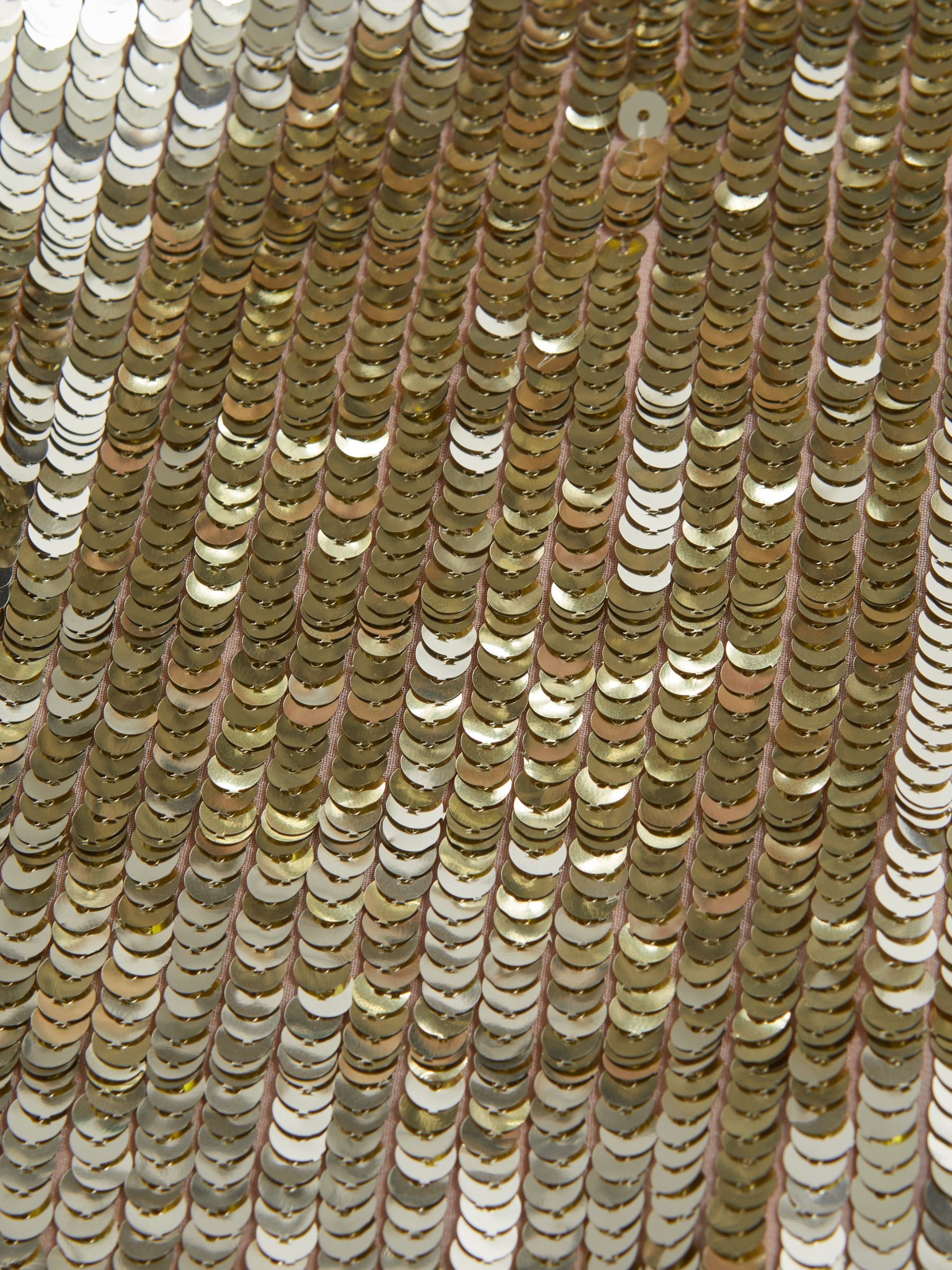 Atelier Sequin Wide Leg Trousers in Gold