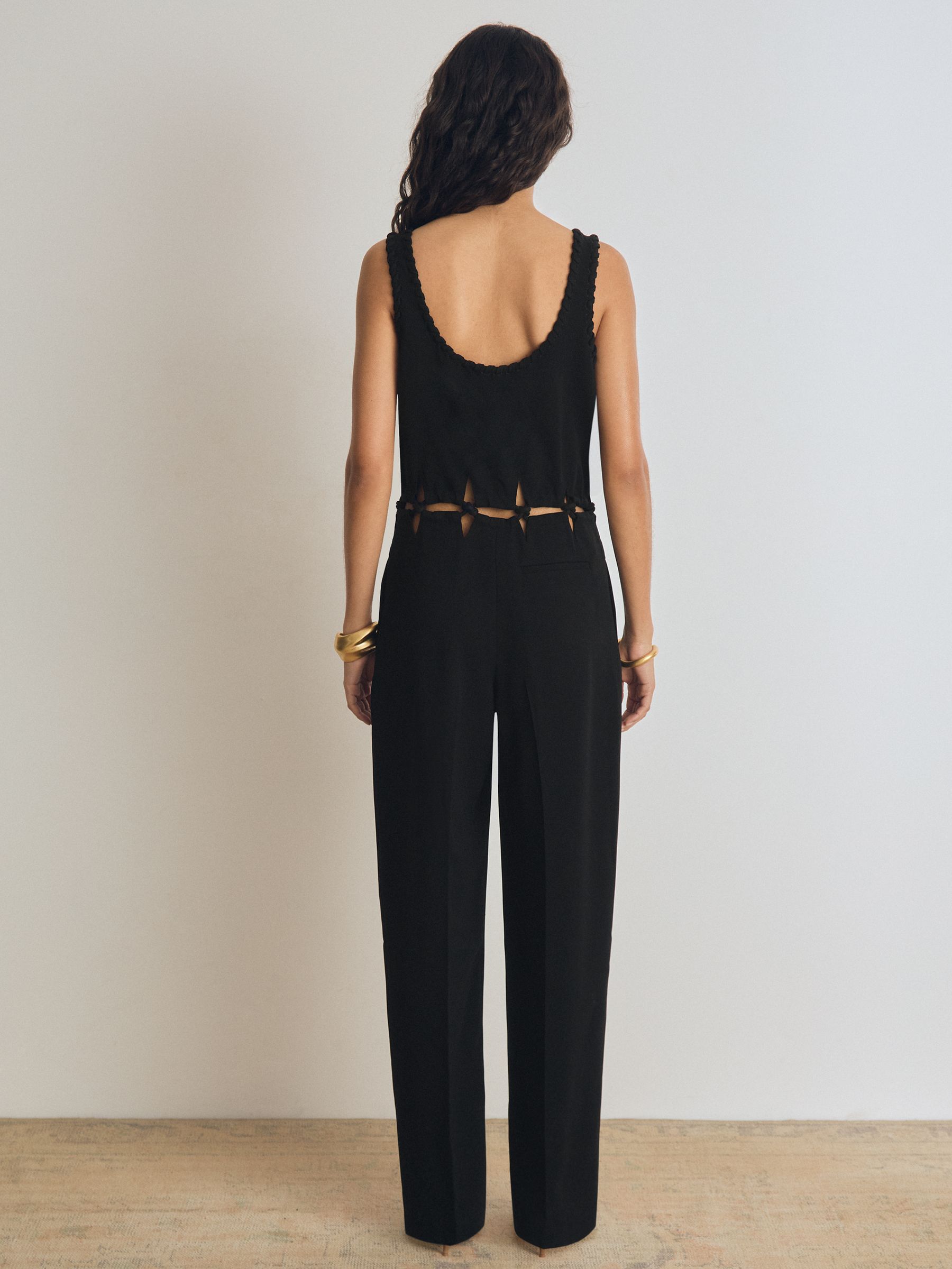 Atelier Cut-Out Waist Jumpsuit in Black