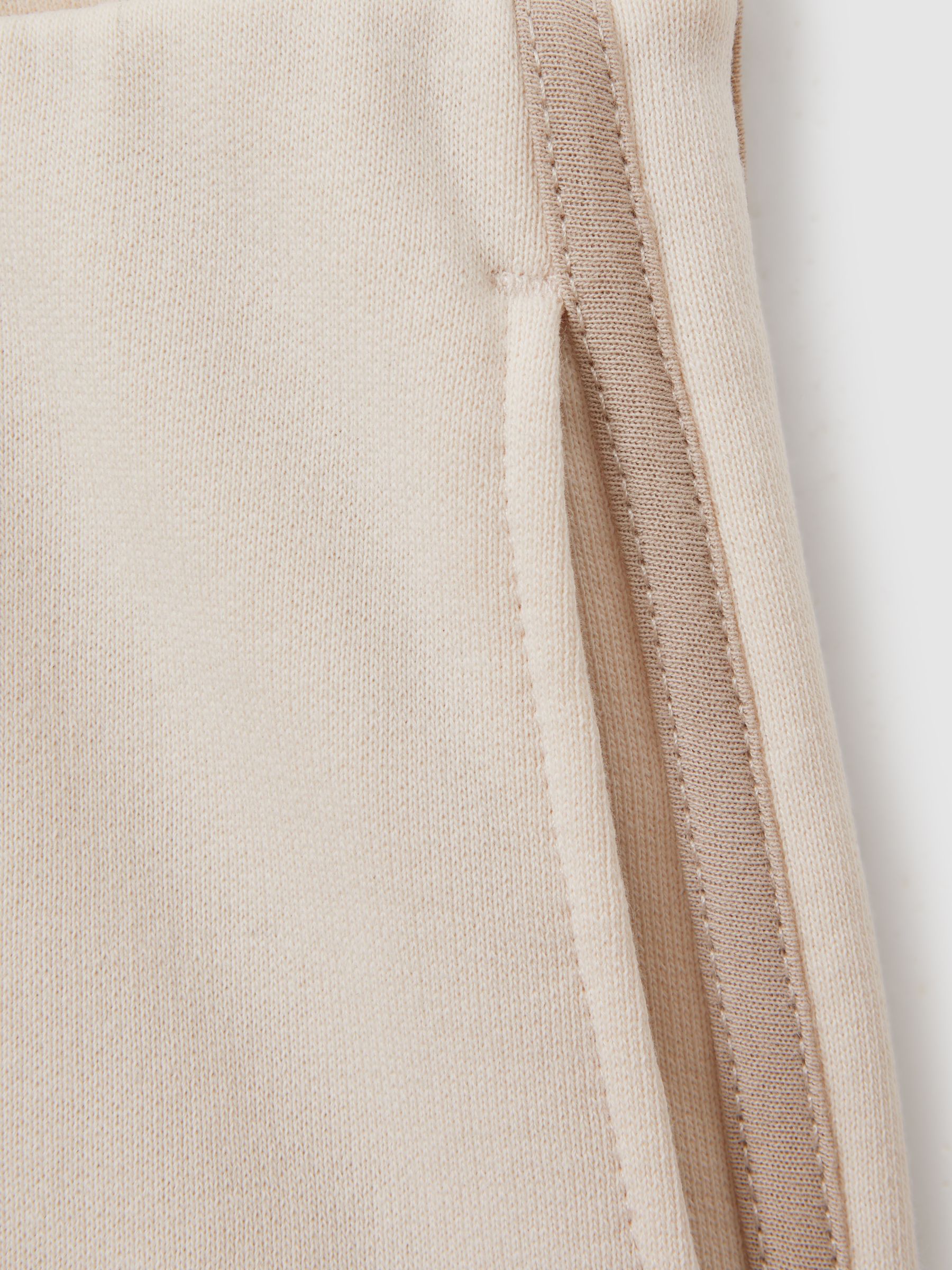 The Upside Cotton Side Stripe Joggers in Cream