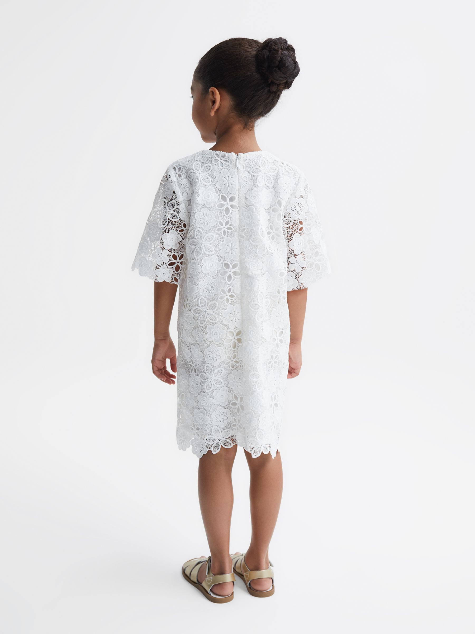 4-9 yrs Lace T-Shirt Dress in Ivory