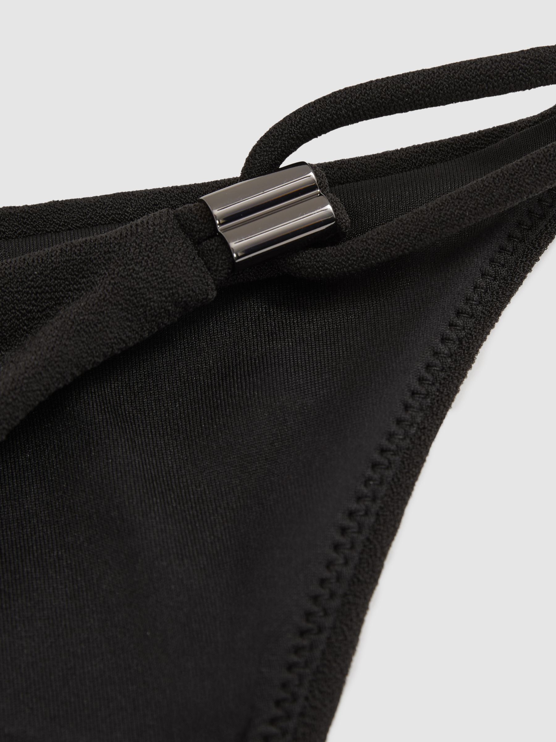String Bikini Bottoms in Black