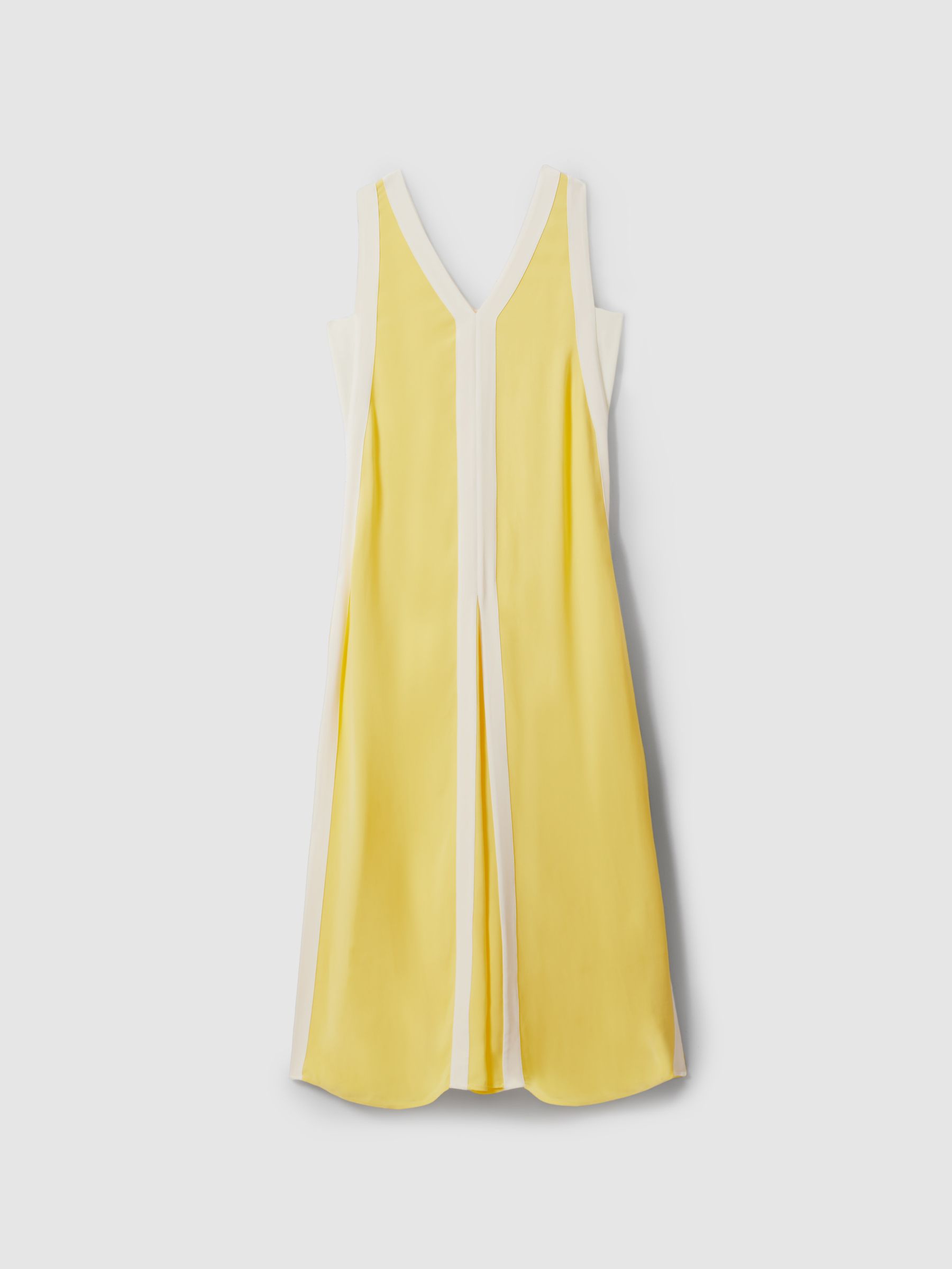 Colourblock Maxi Dress in Yellow/Cream