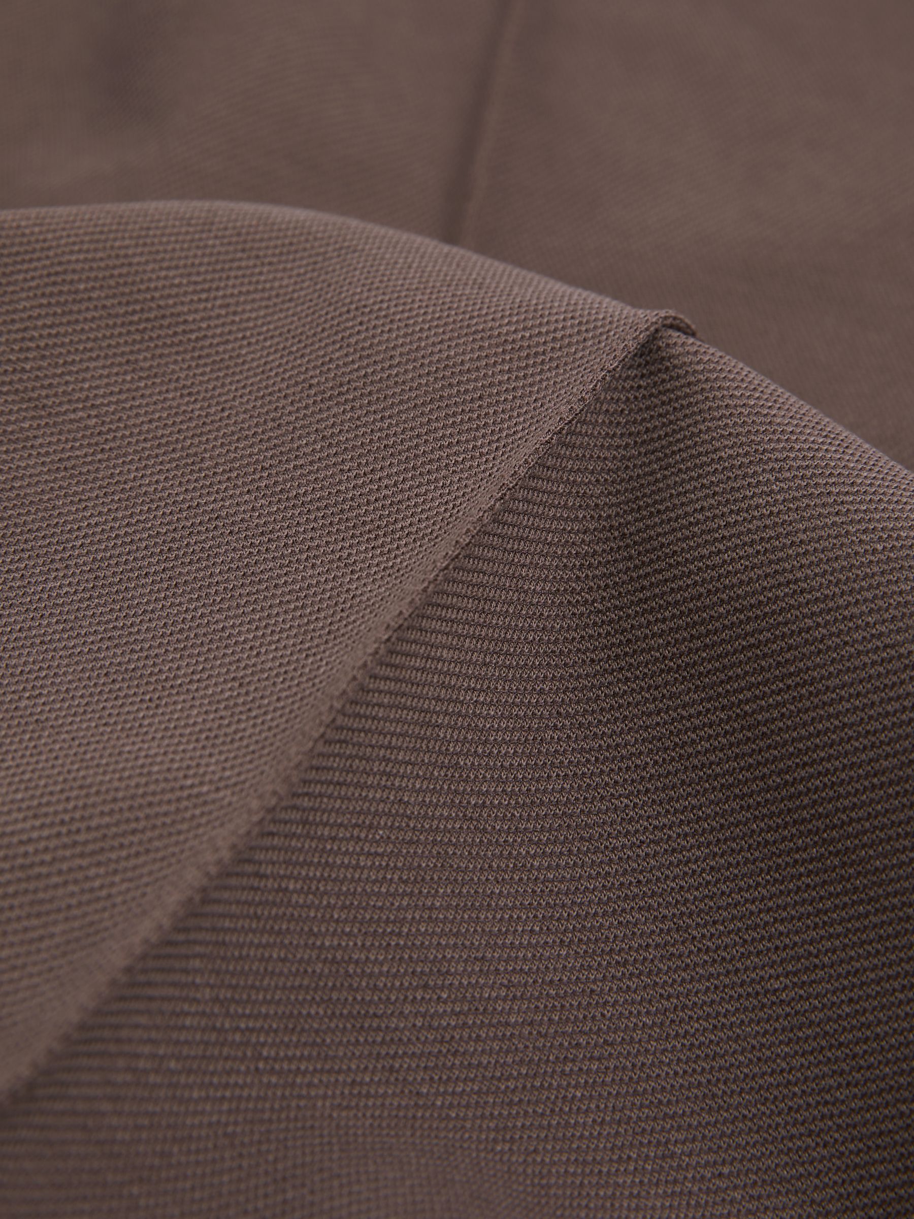 Elasticated-Waistband Tapered Trousers in Mink Neutral