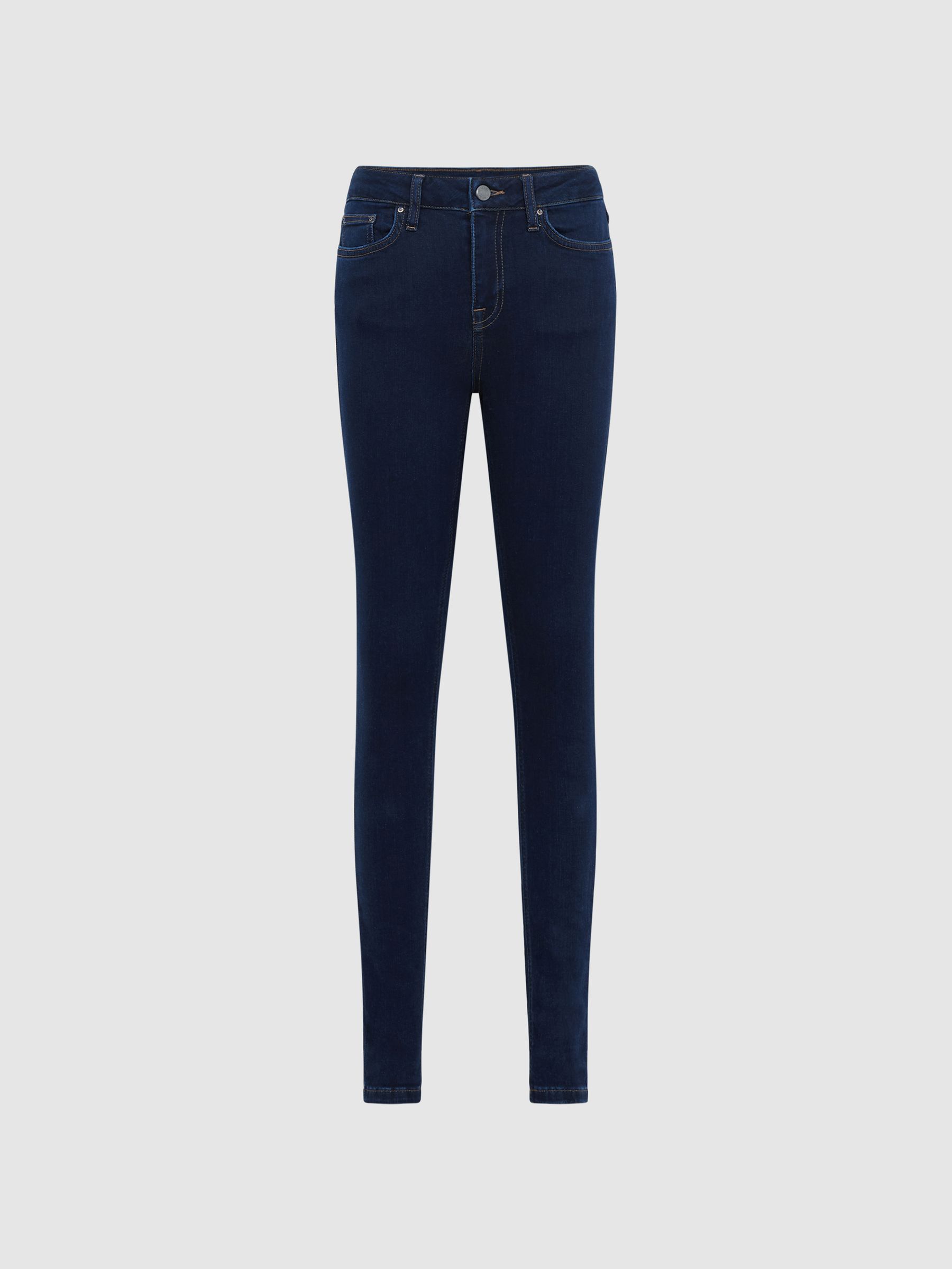 Mid Rise Skinny Jeans in Indigo
