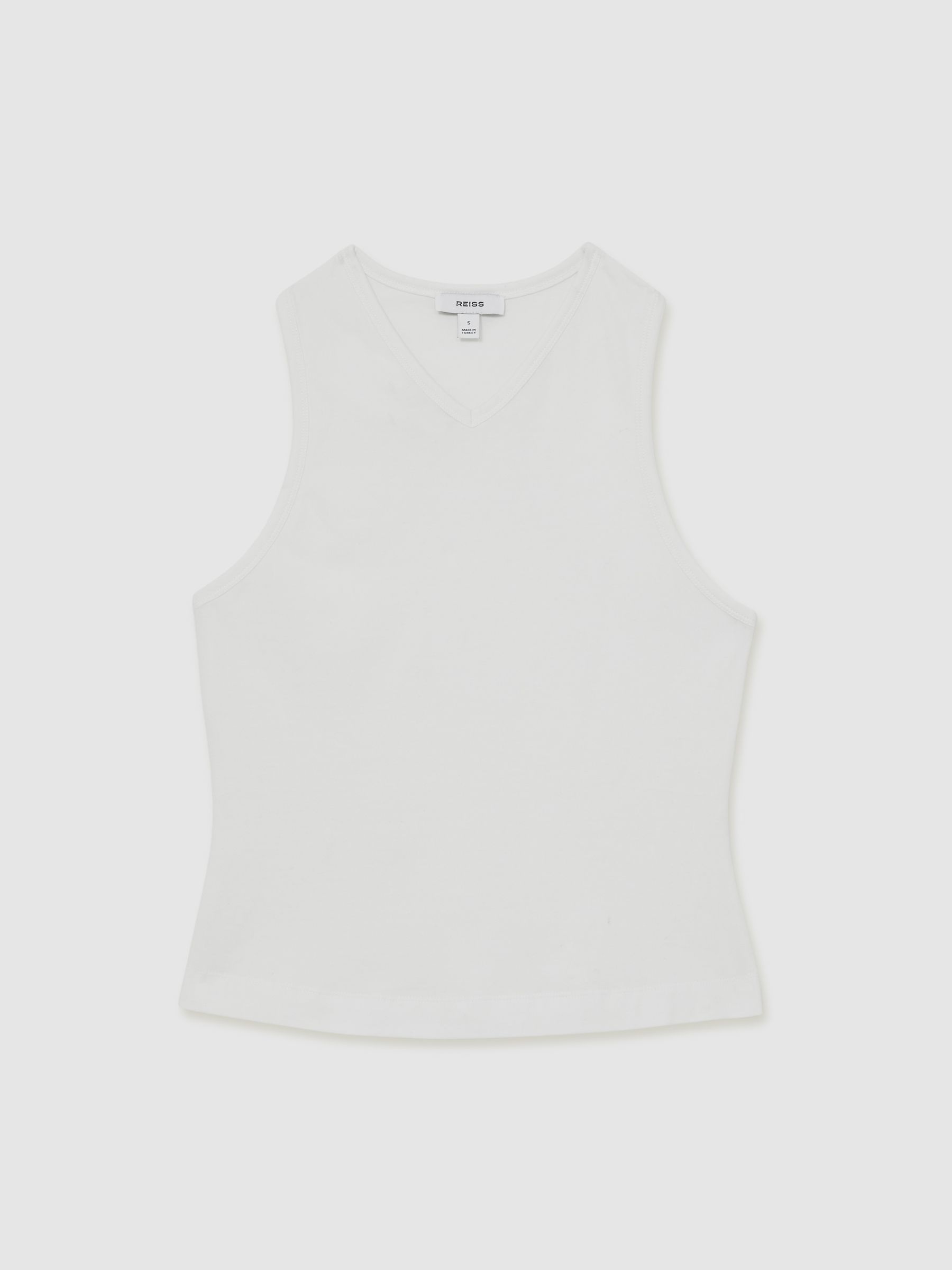 Racerback Vest Top in White