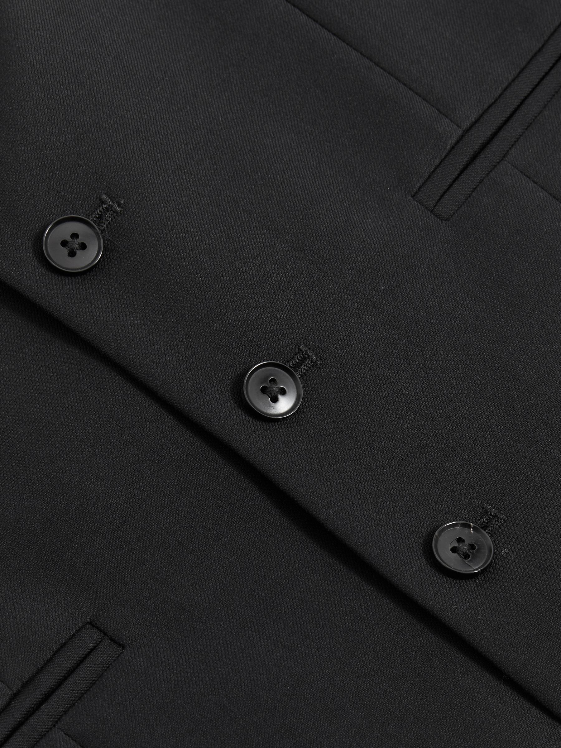 Slim-Fit Wool Suit Waistcoat in Black