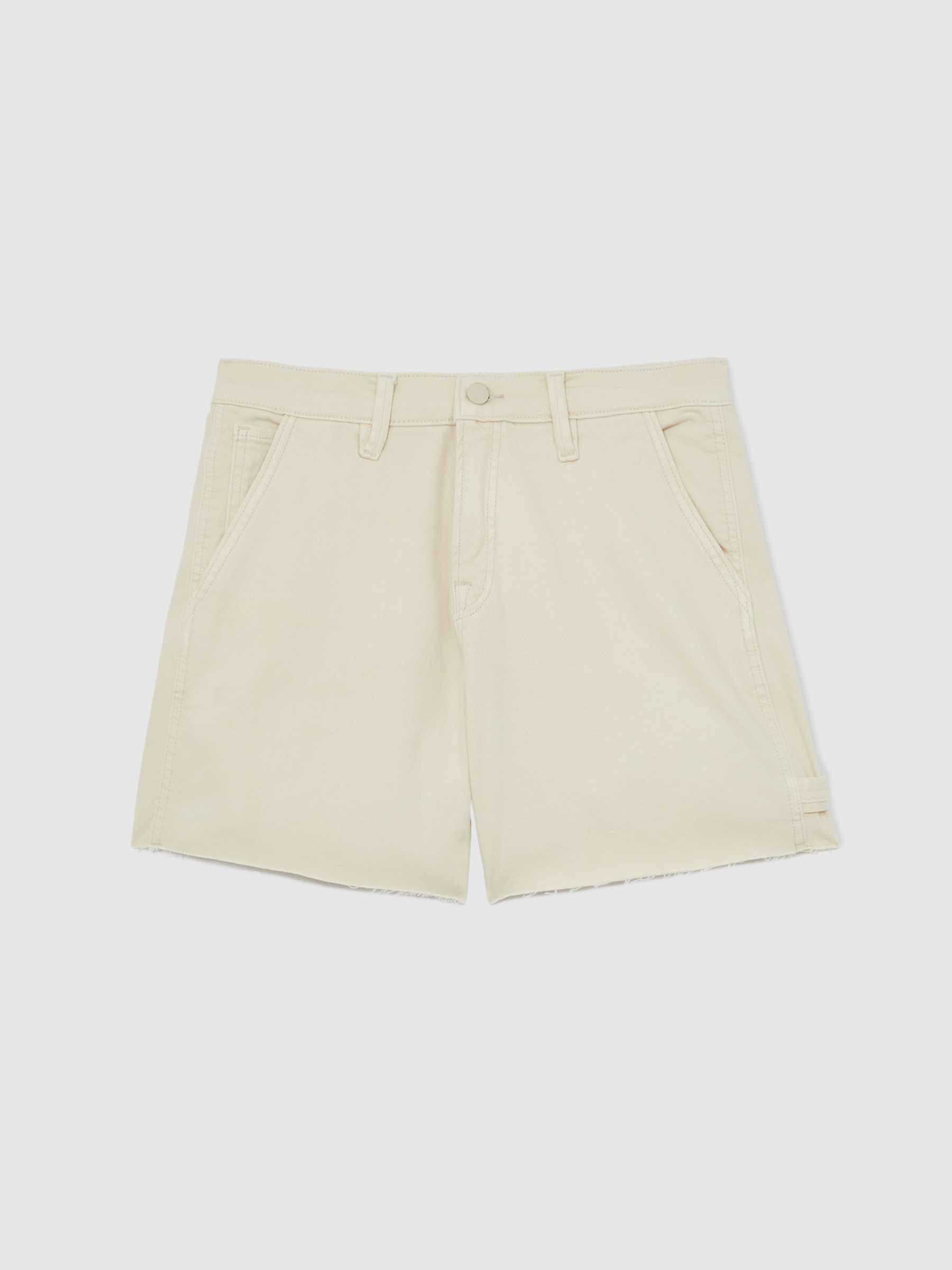 90S Long Shorts in Ecru