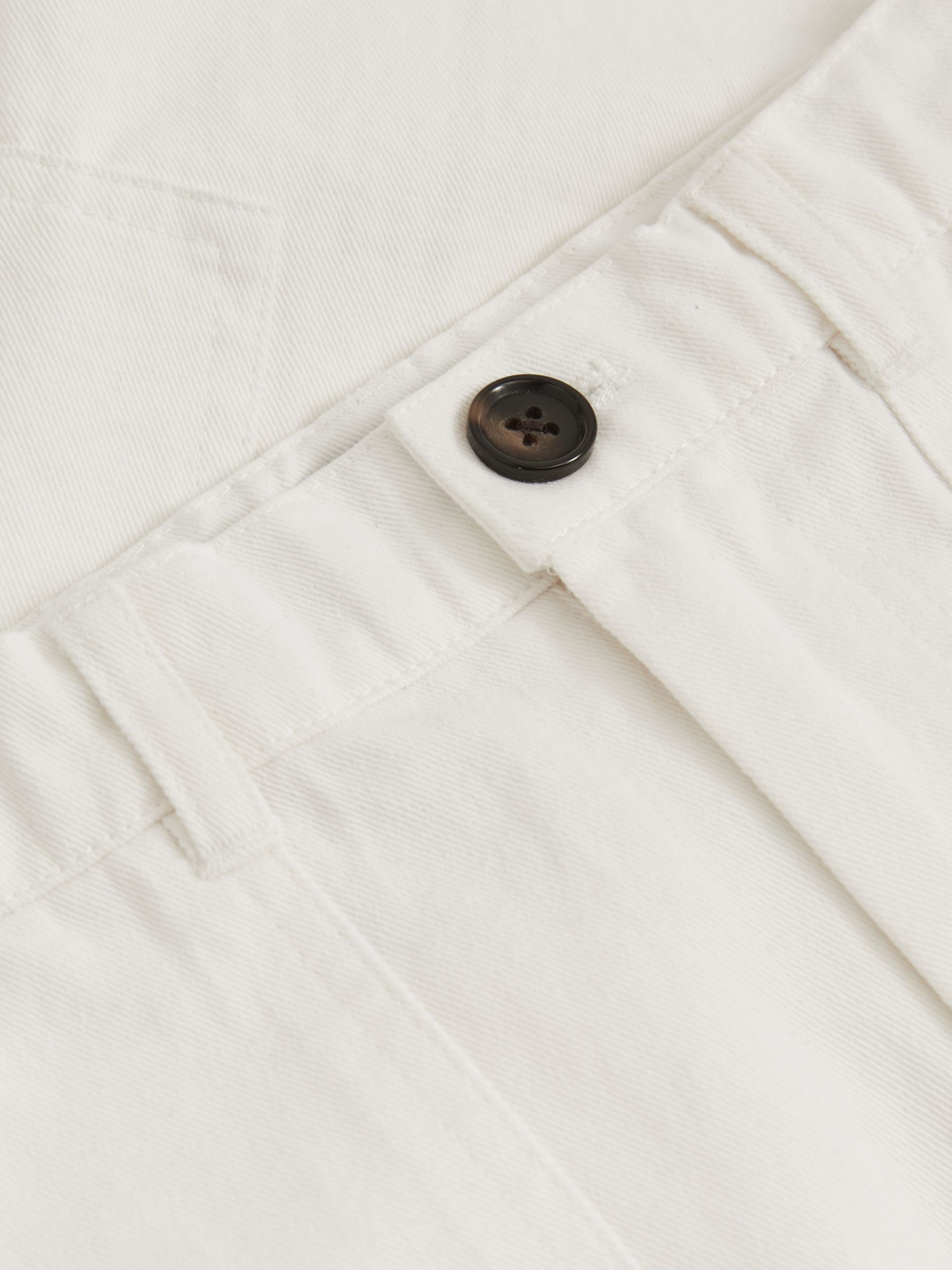 9-13 yrs 100% Cotton Straight Leg Cargo Trousers in Stone