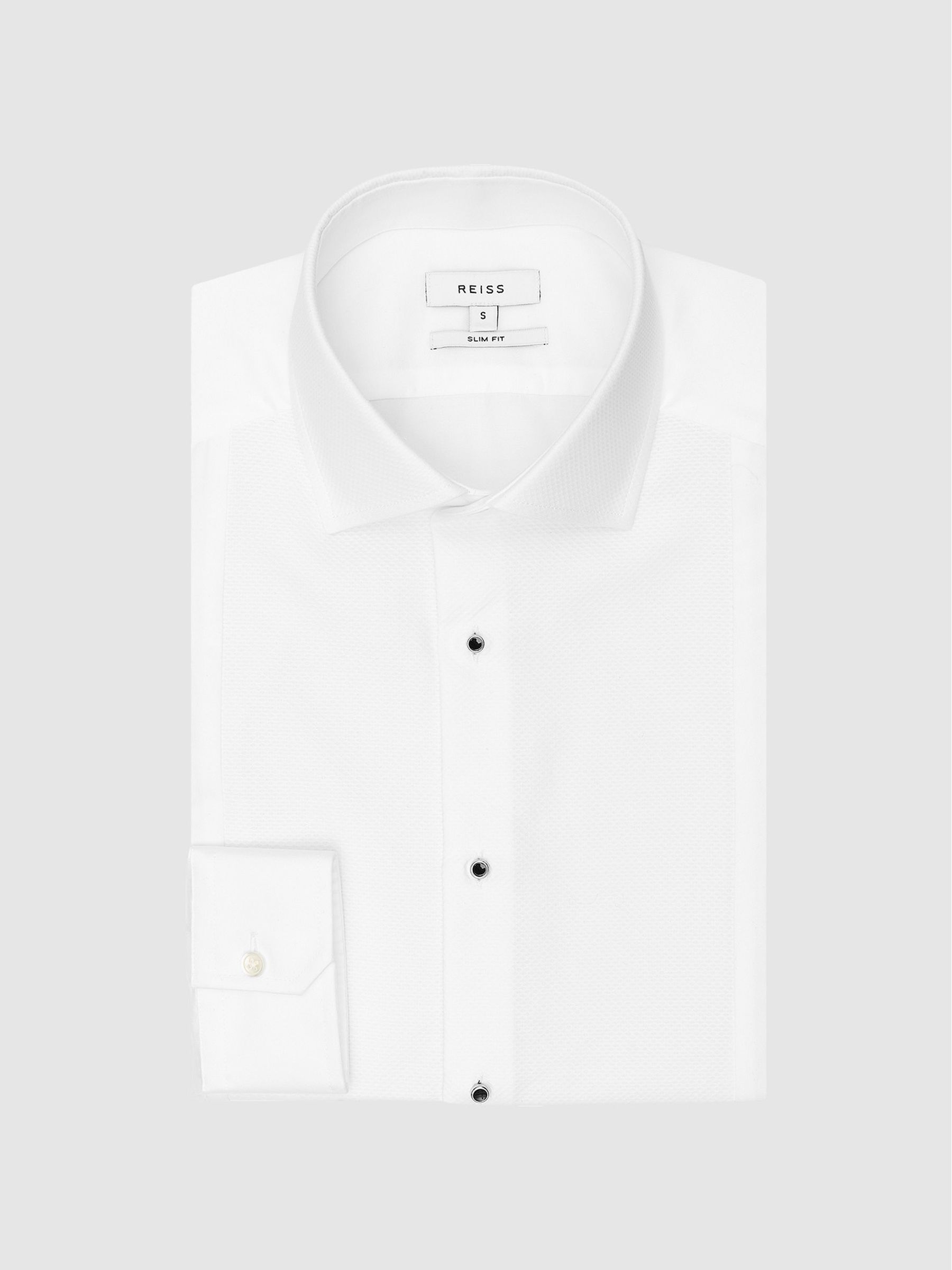 Slim Fit Dinner Shirt in White