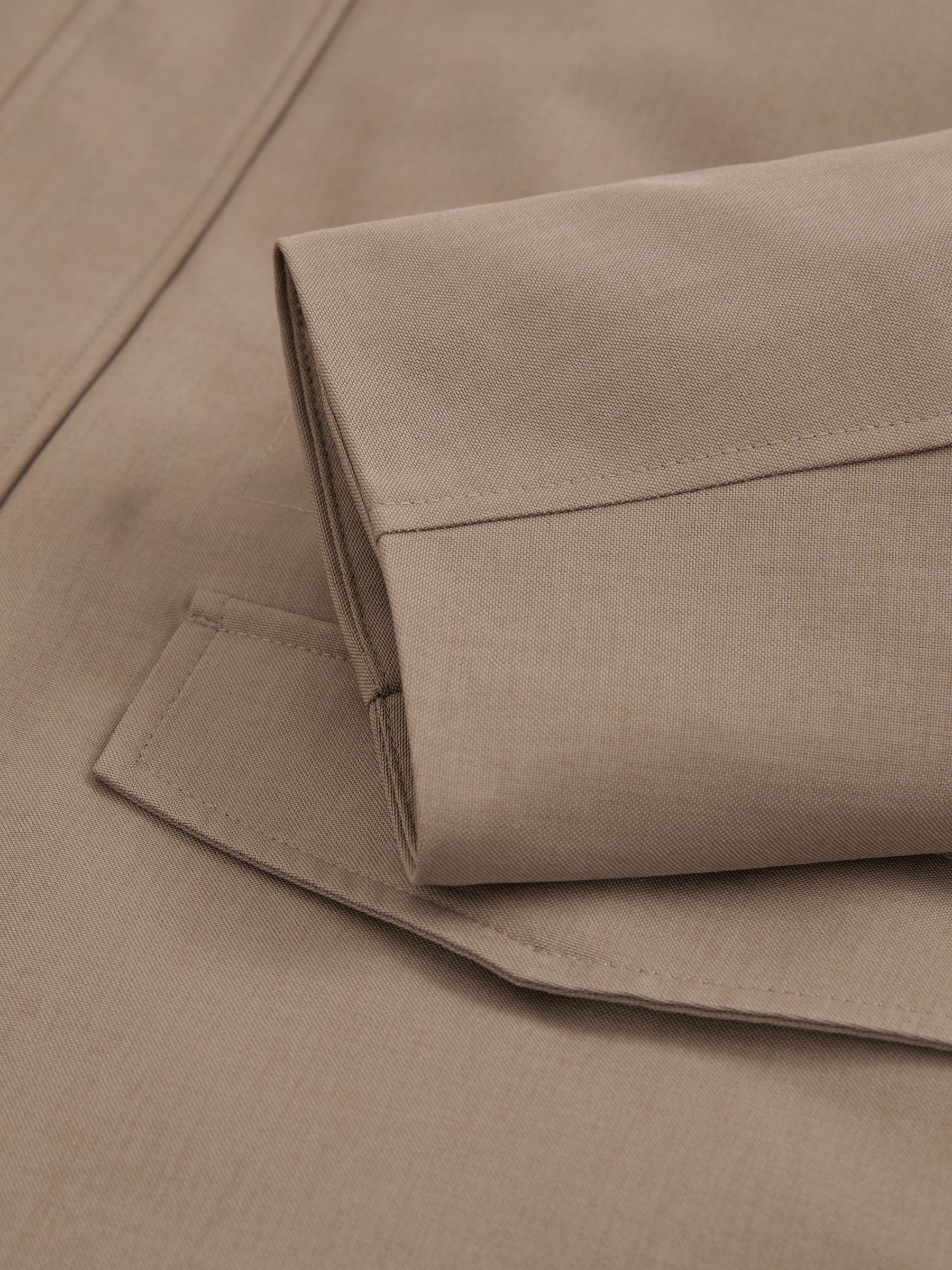 Hooded Zip-Through Padded Jacket in Coffee Brown