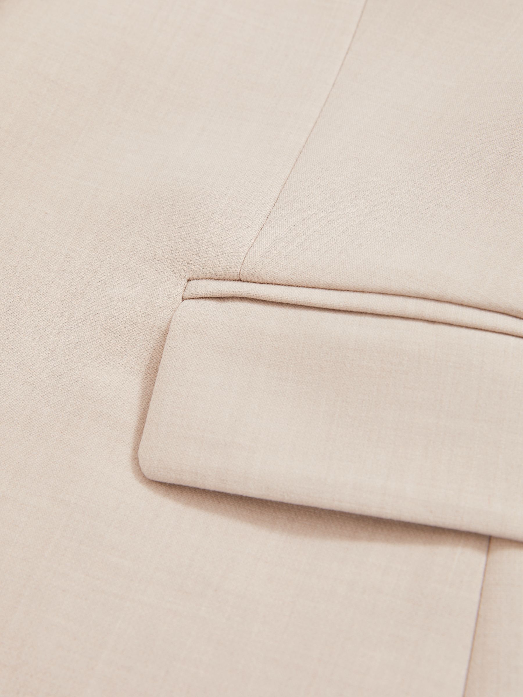 High-Neck Longline Waistcoat in Neutral