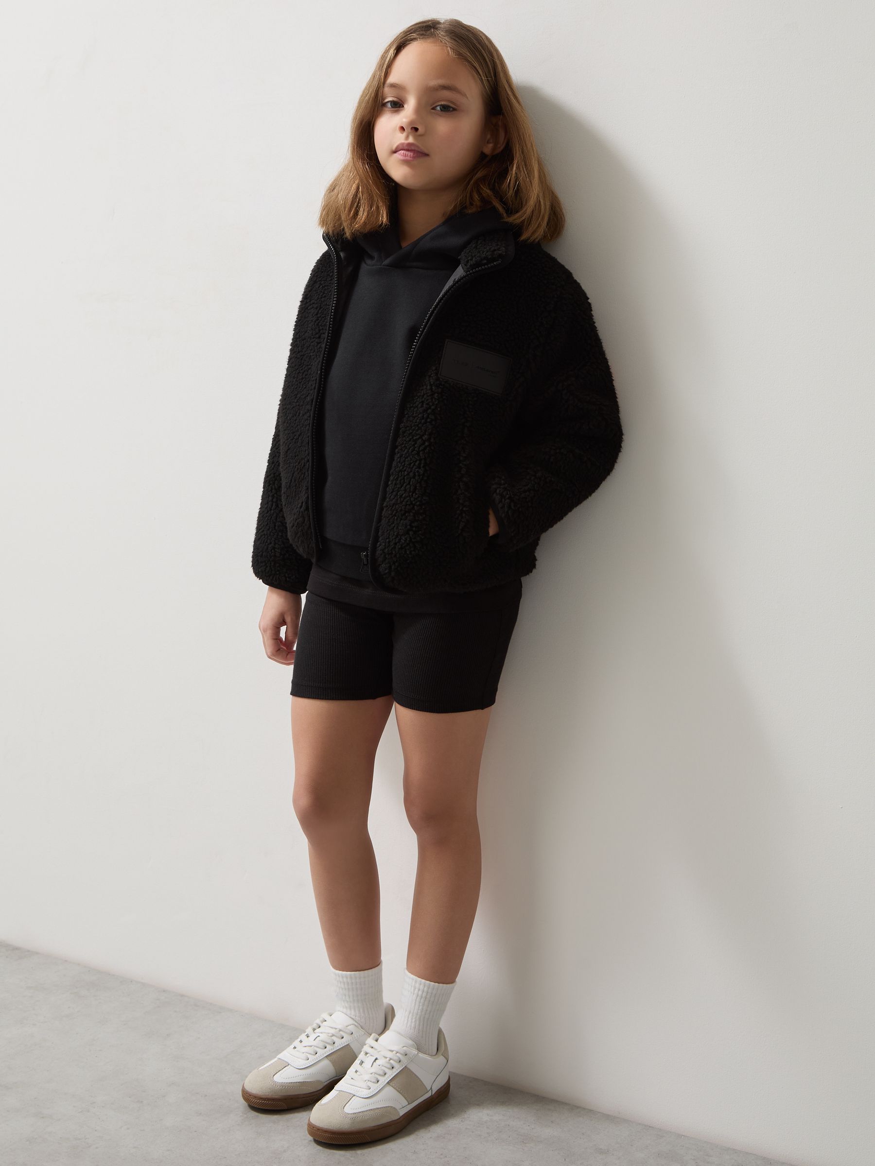 3-9 yrs Unisex Fit McLaren F1 Team Embroidered Fleece Jacket in Black