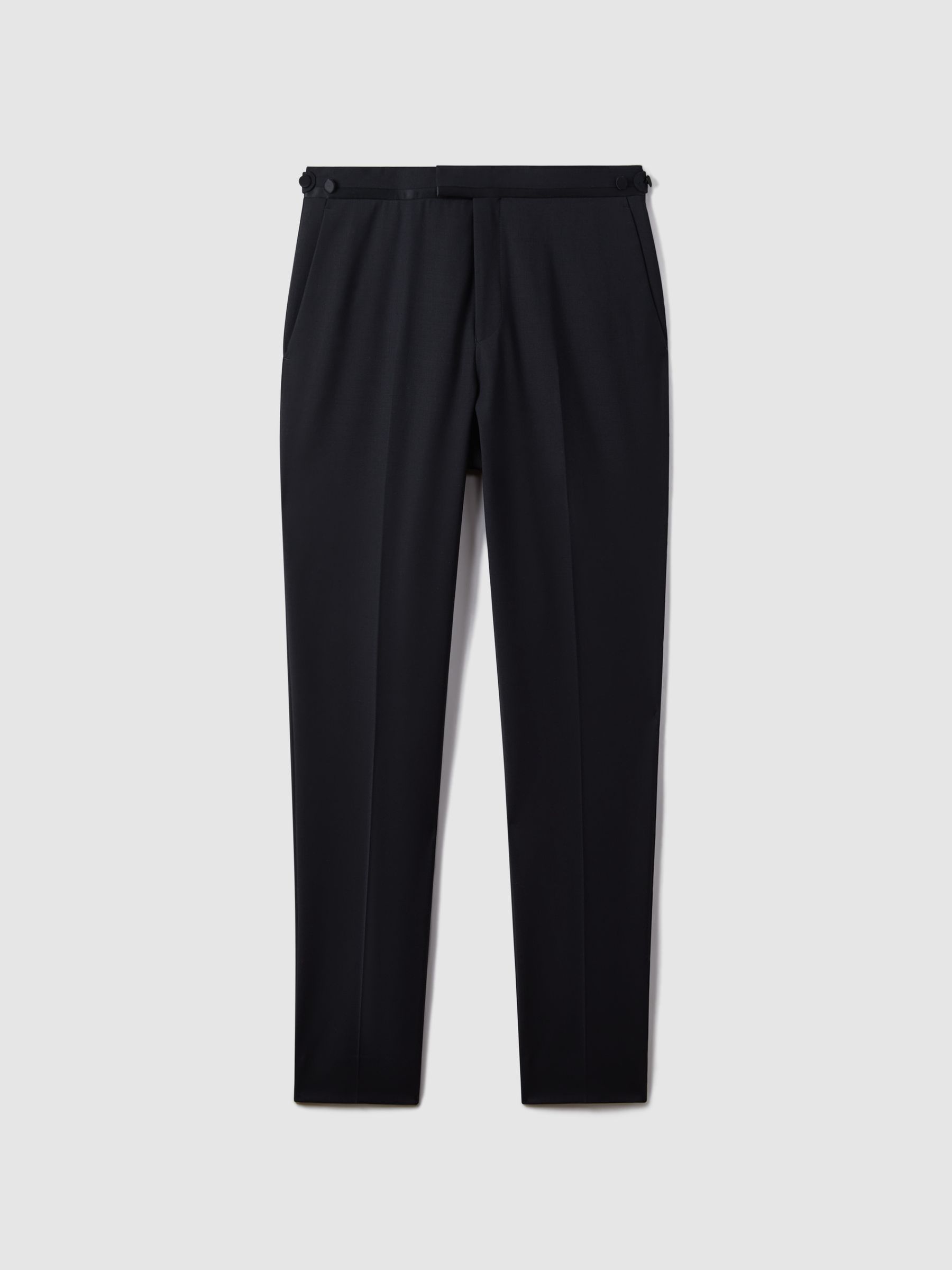 Modern Fit Tuxedo Trousers in Navy