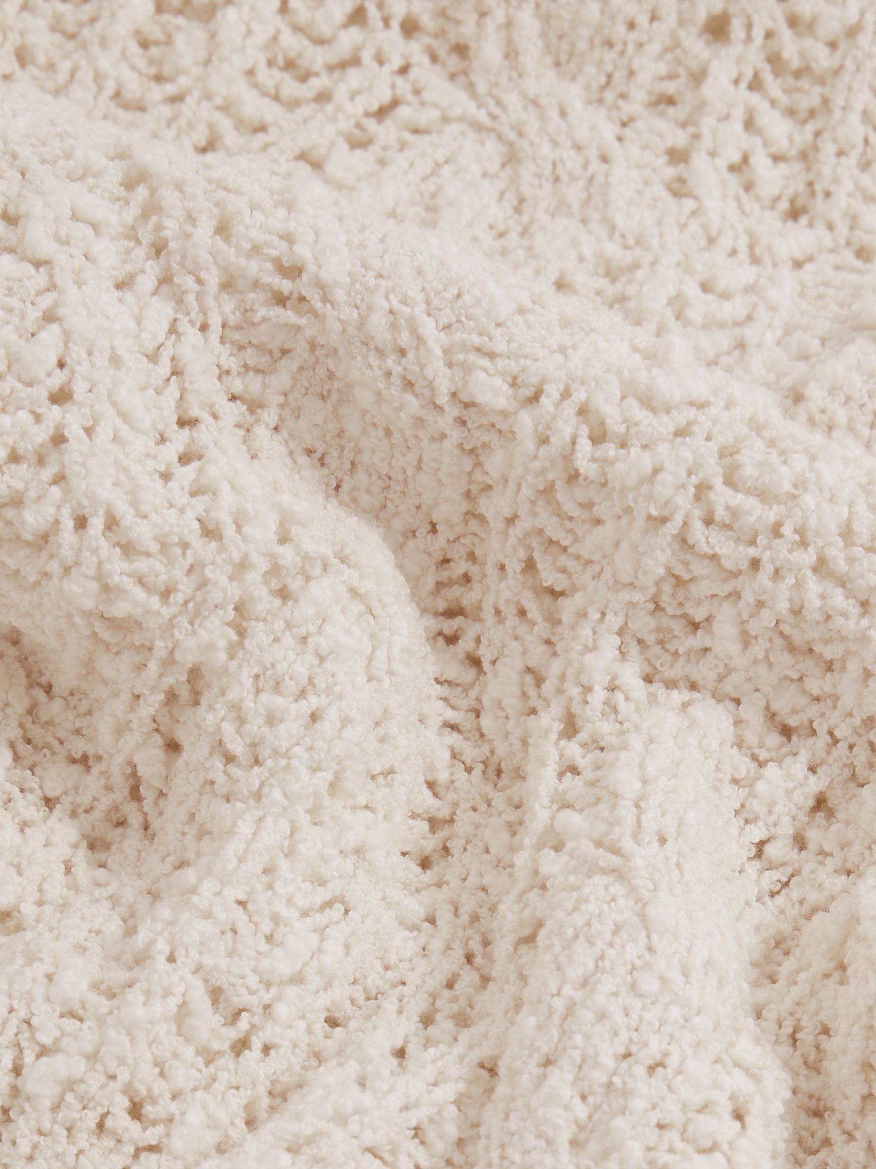 Reiss | Les 100 Ciels Bouclé Jumper in Ivory