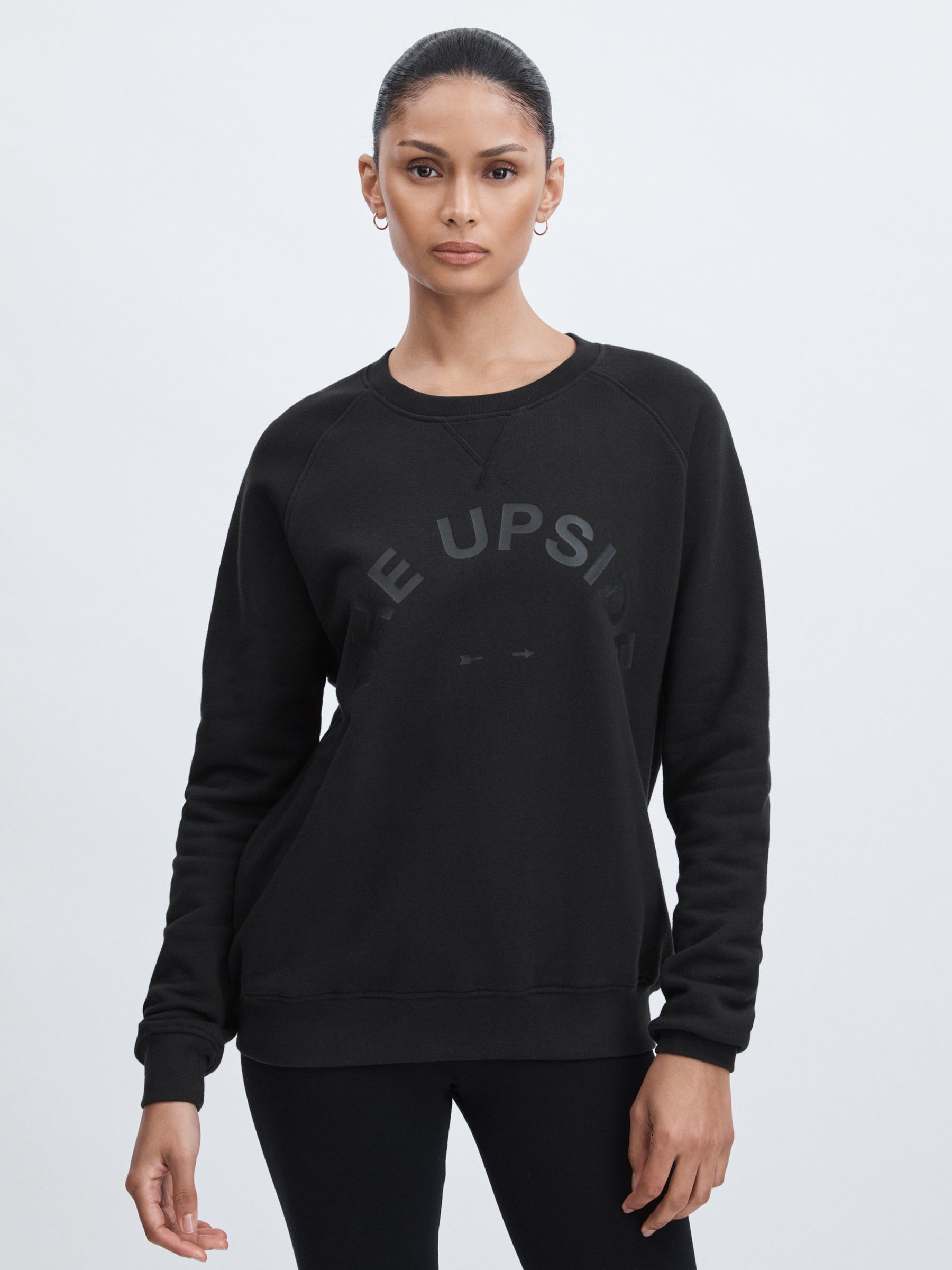 The Upside Cotton Logo Sweatshirt in Black