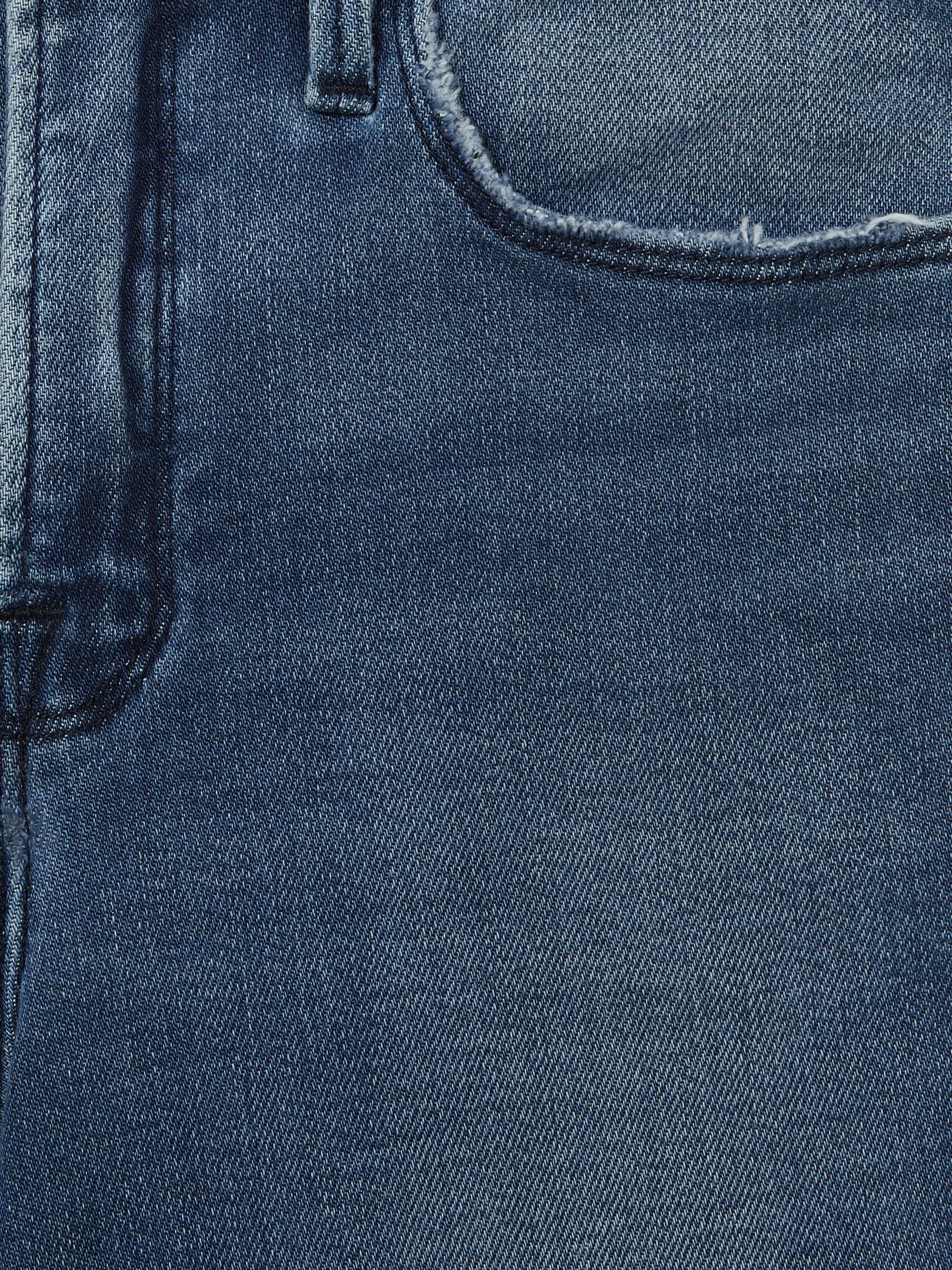 Good American Cropped Bootcut Jeans in Indigo