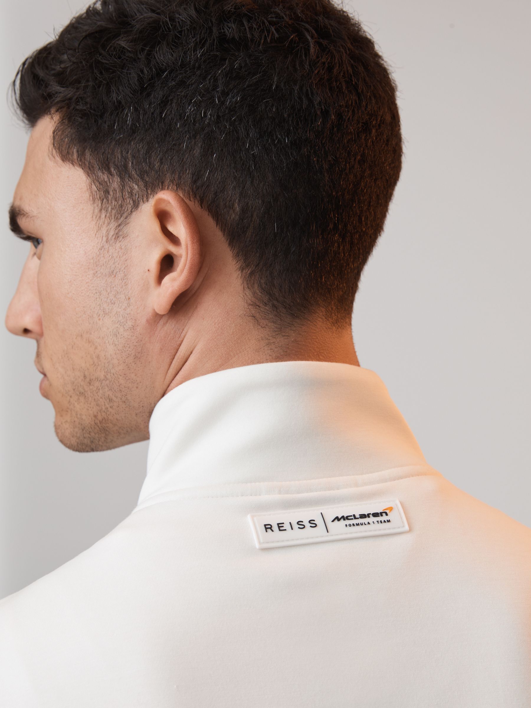 McLaren F1 Hybrid Quilt and Jersey Jacket in White