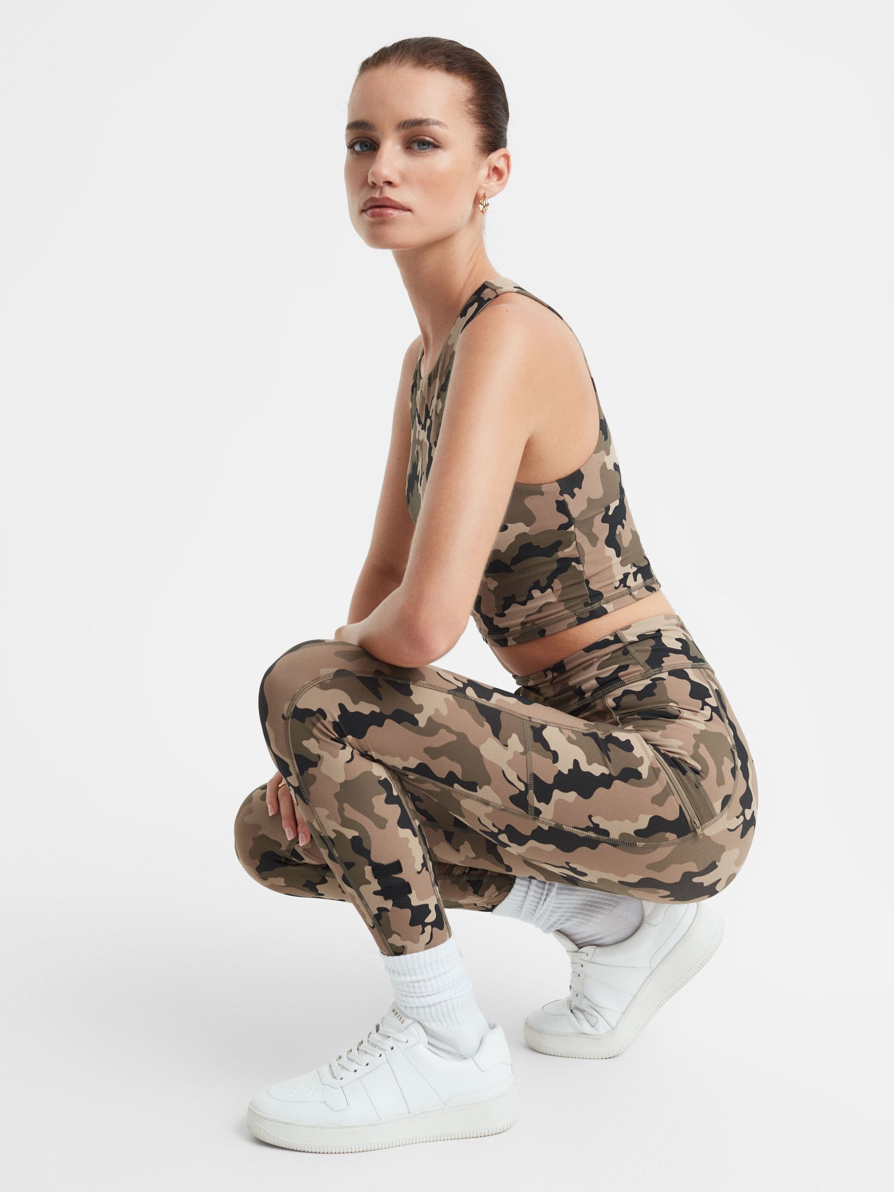The Upside Camouflage Cropped Tank Top in Camo