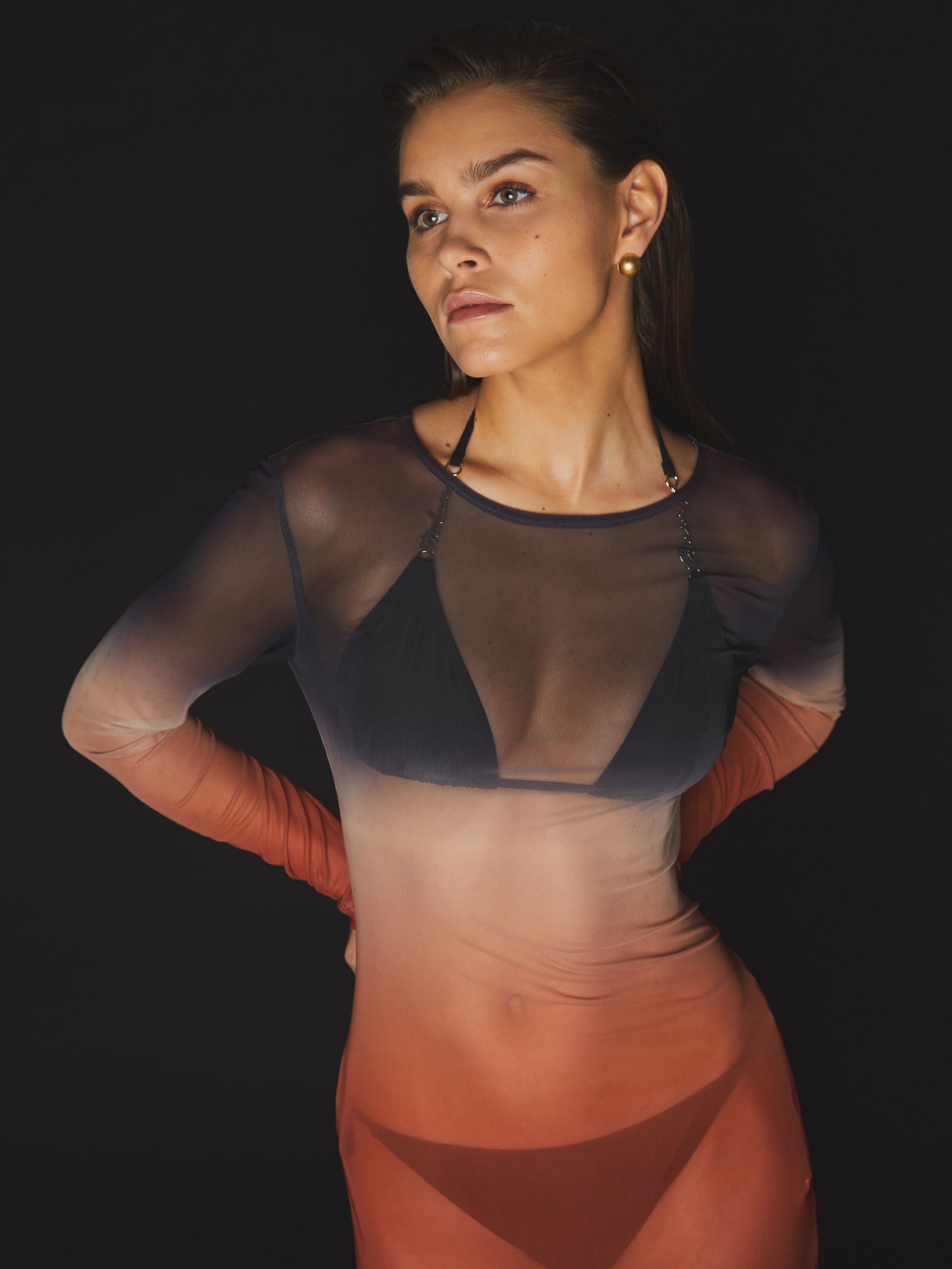 McLaren F1 Team Side-Tie Bikini Bottoms in Black