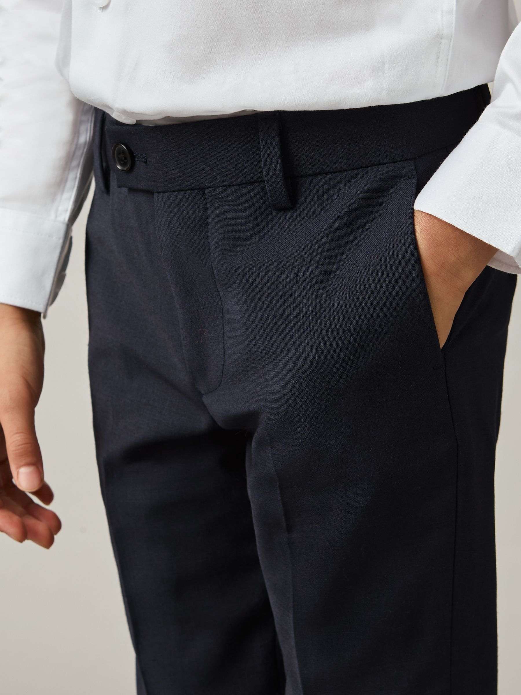 3-9 yrs Wool-Blend Suit Trousers in Navy