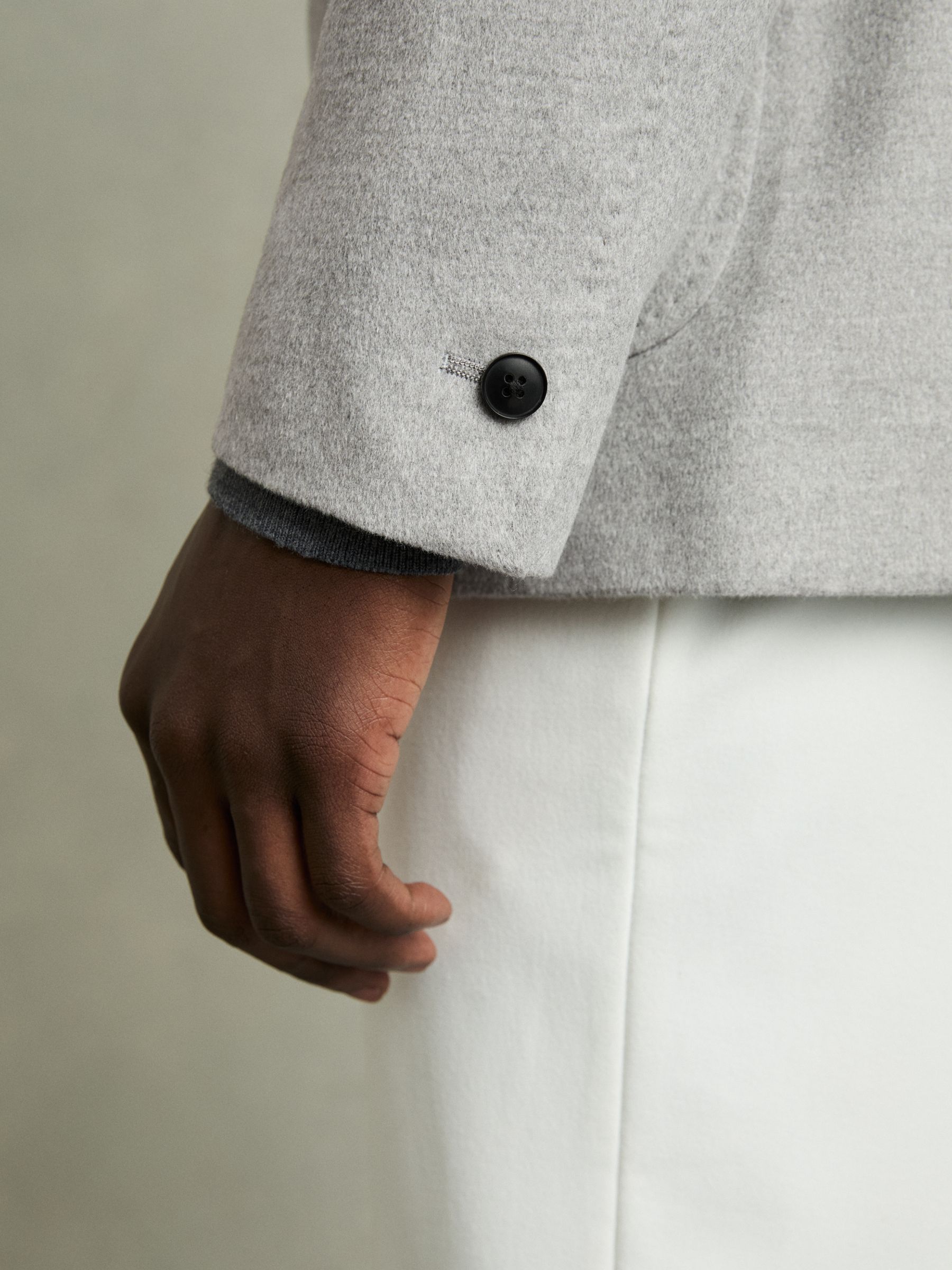 Single-Breasted Blazer With Gilet Insert Regular-Fit in Grey