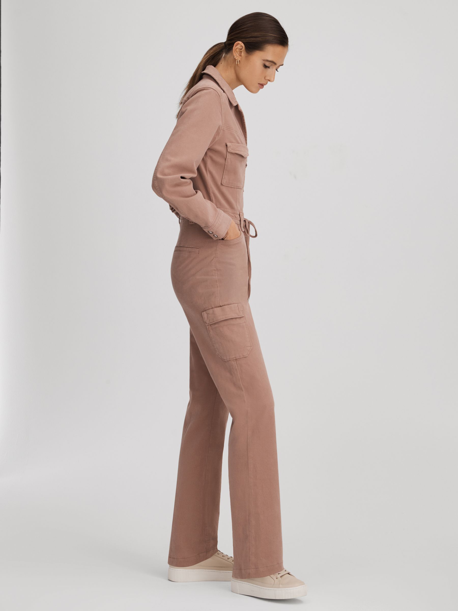Paige Denim Jumpsuit in Mauve