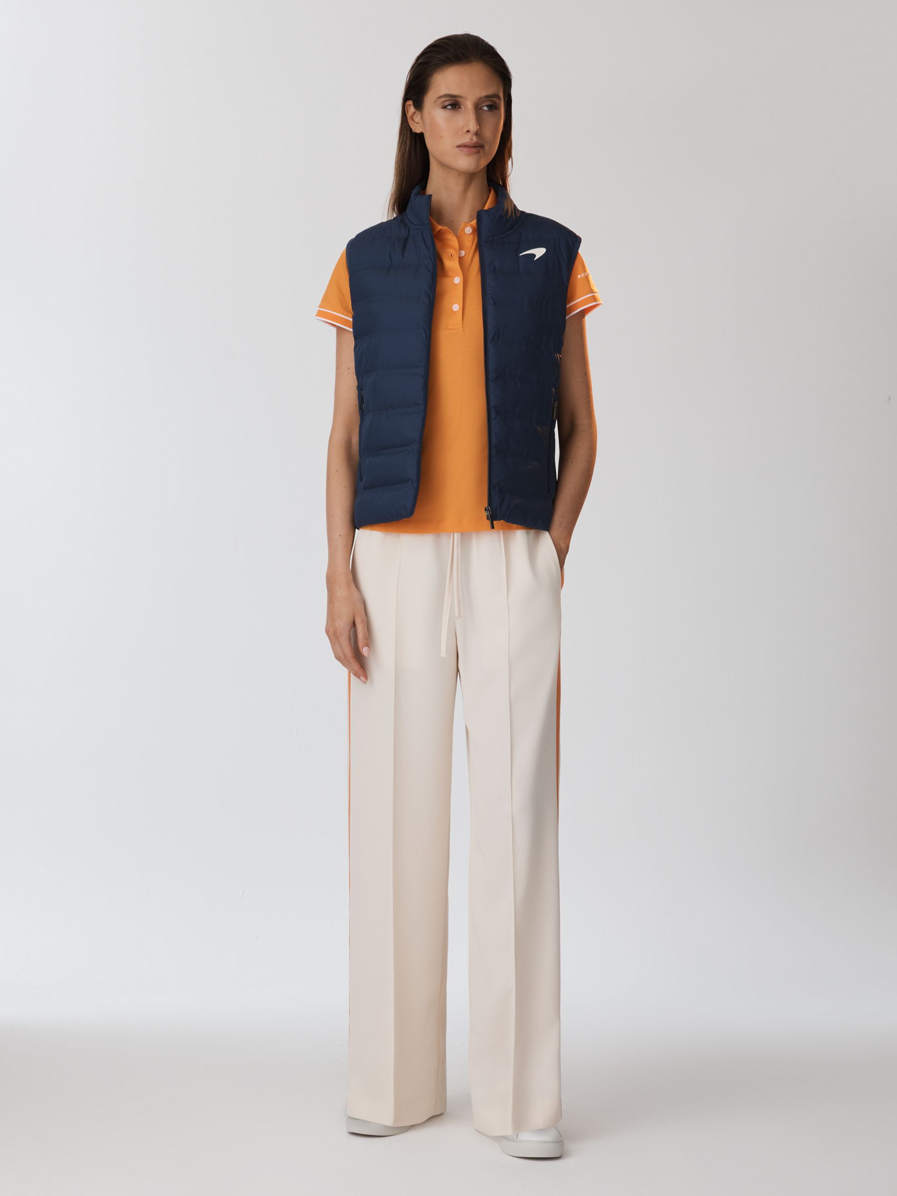 McLaren F1 Hybrid Quilt and Knit Gilet in Airforce Blue